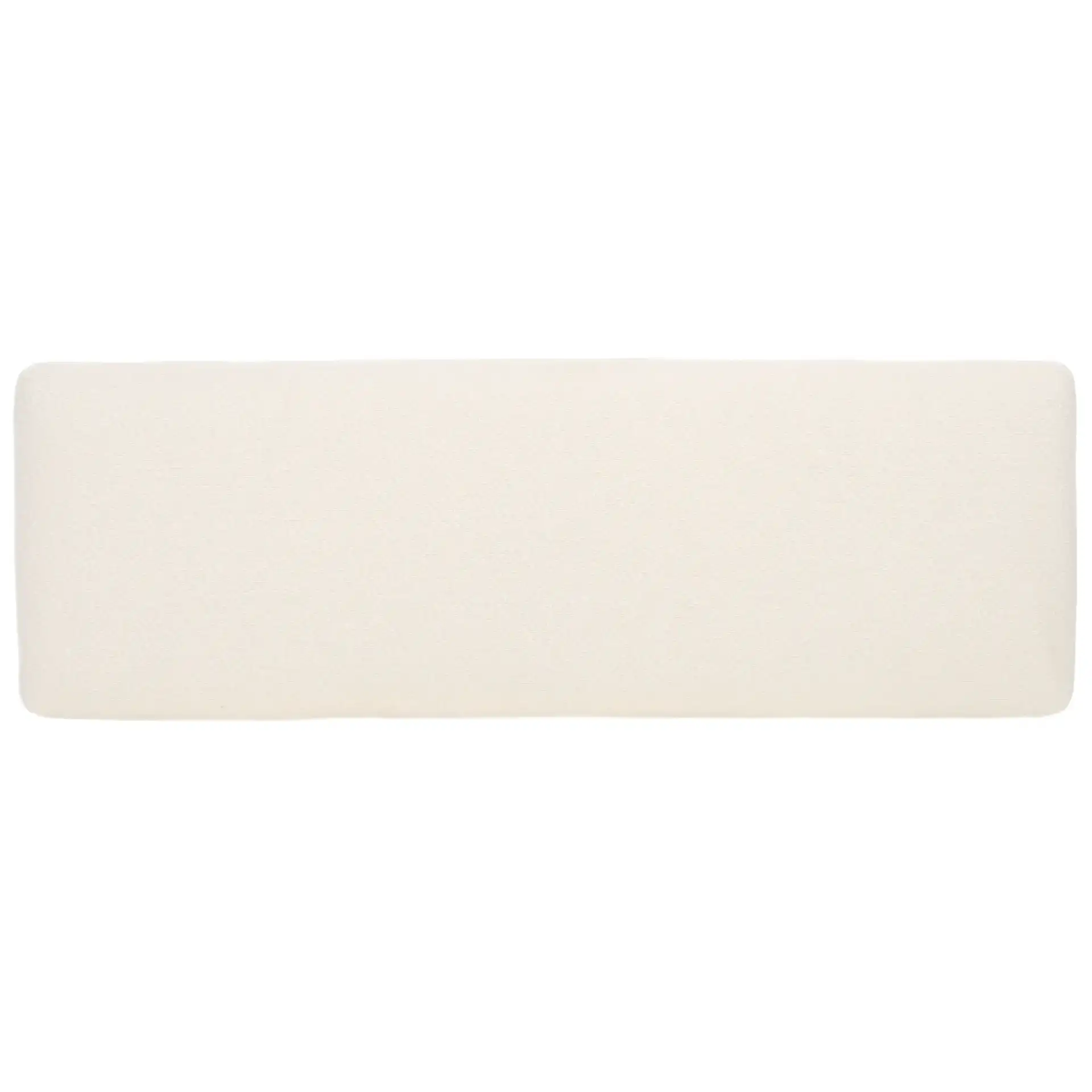 Janeen Boucle And Metal Bench in Ivory / Black, detail view