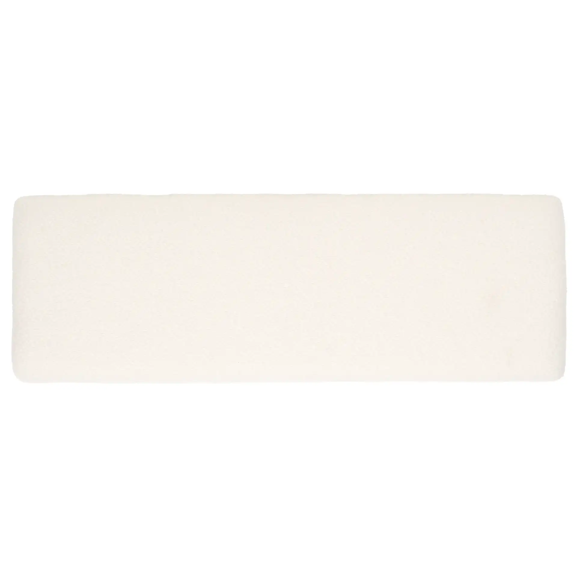 Marvin Boucle 48" Bench in Black / Ivory, detail view