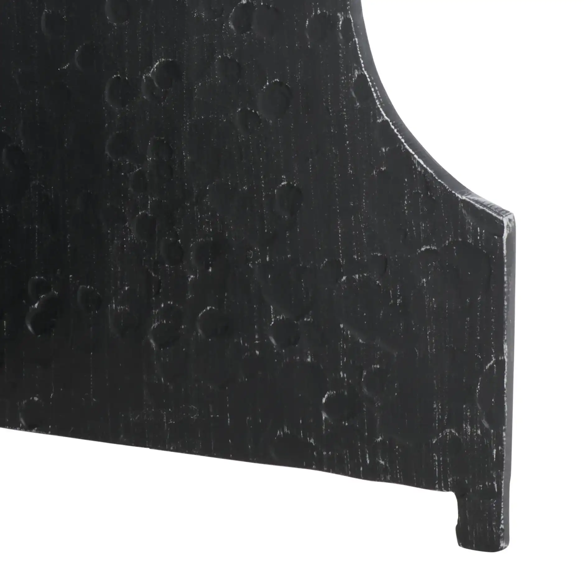 Tayanna Metal Accent Table in Black / White, detail view
