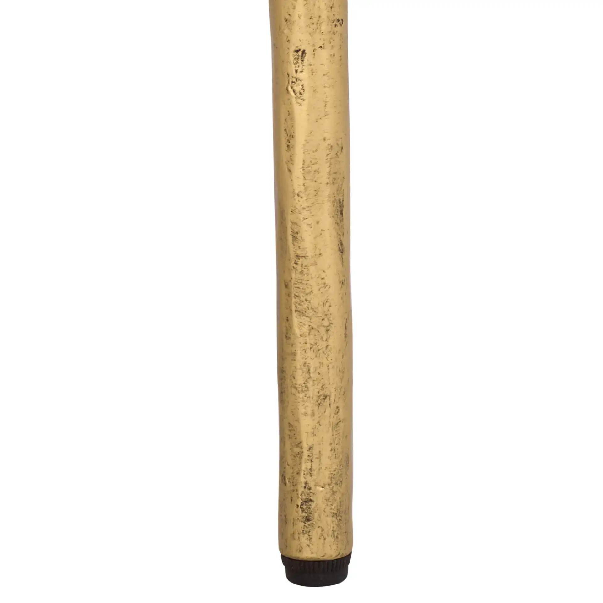 Giorgi Marble Top Console Table in Brass / White, detail view