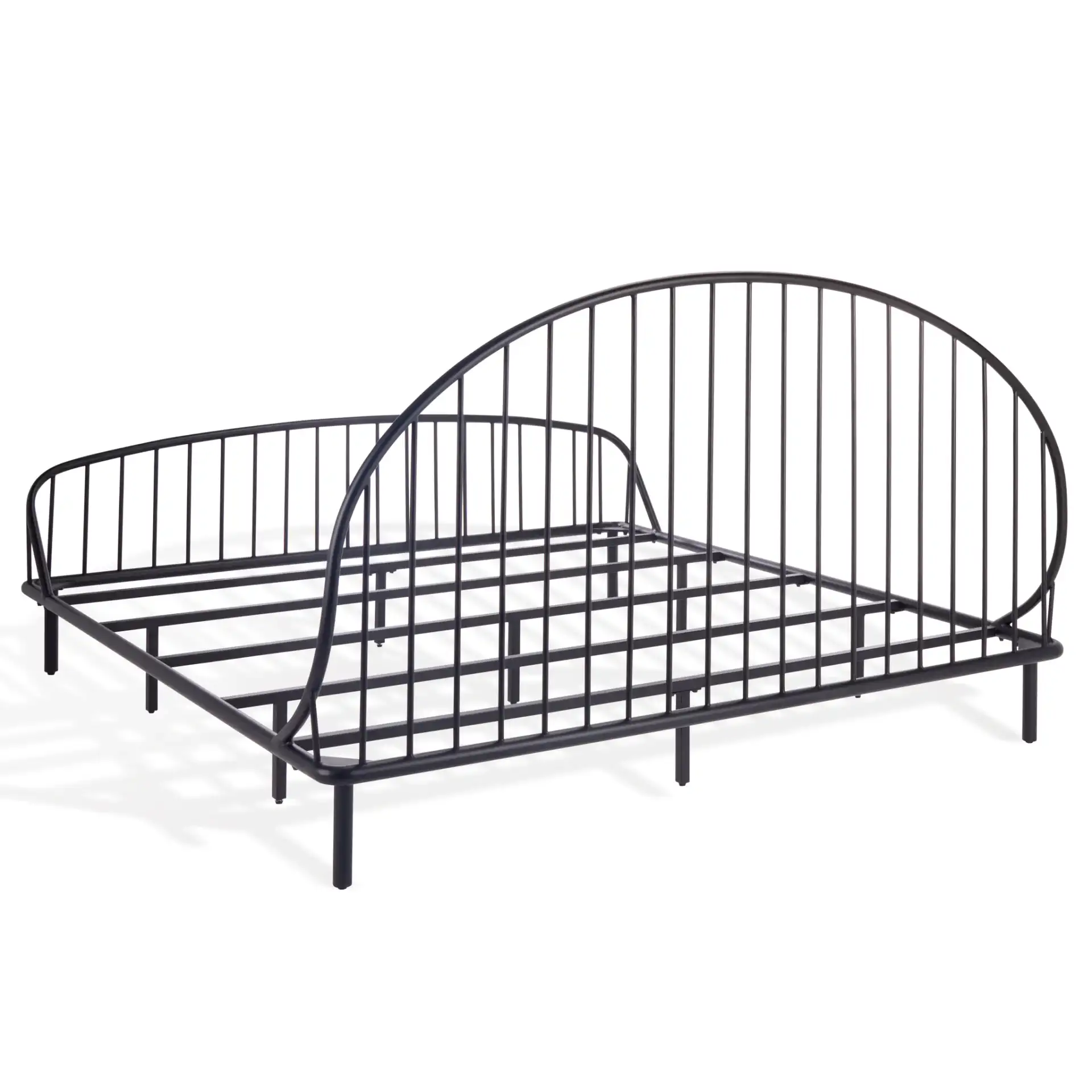 Sheeran Metal Spindle Bed in Black, detail view