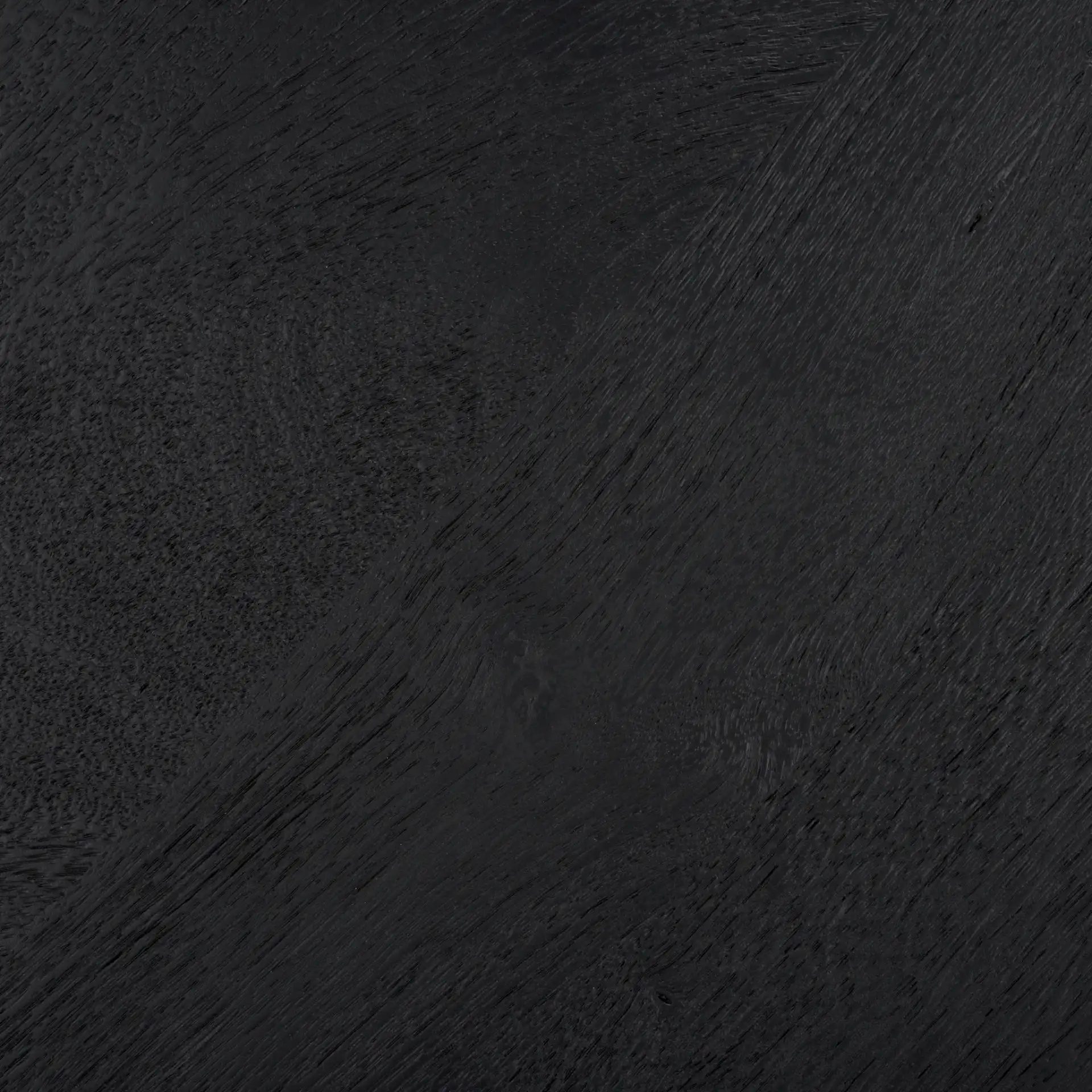 Calhoun Round Wood Coffee Table in Black, detail view