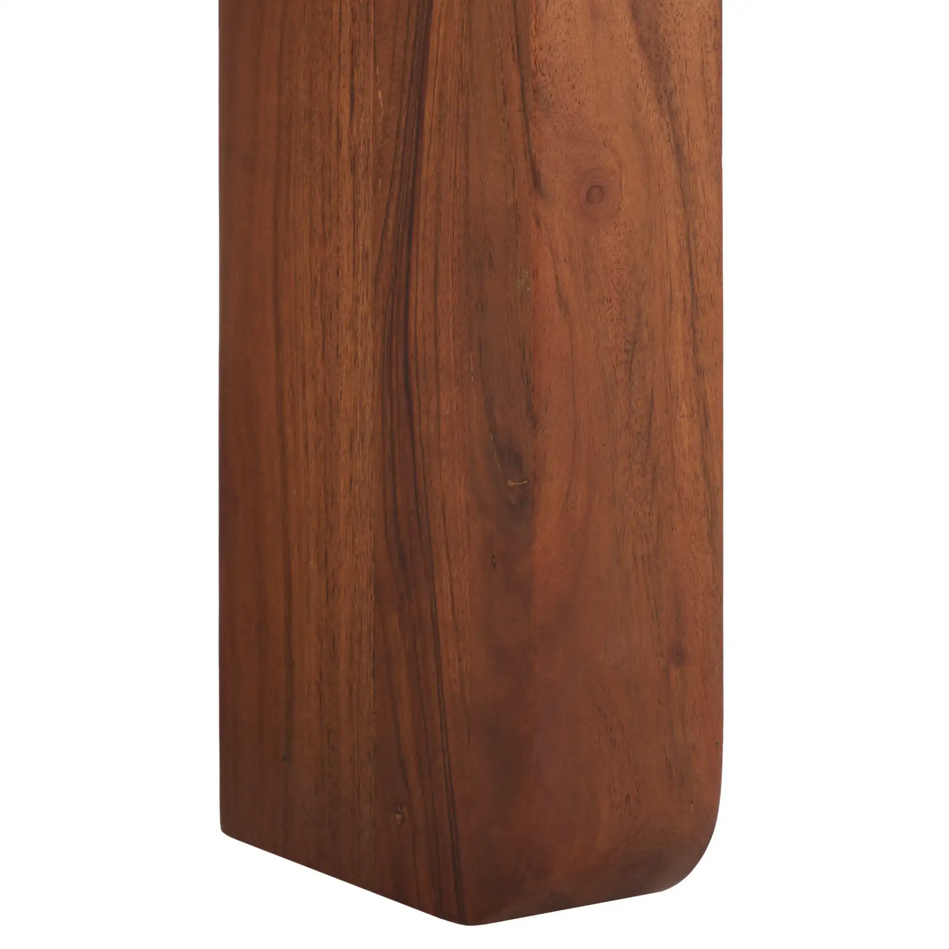 Malkin Round Marble Accent Table in Brown / Dark Brown, detail view