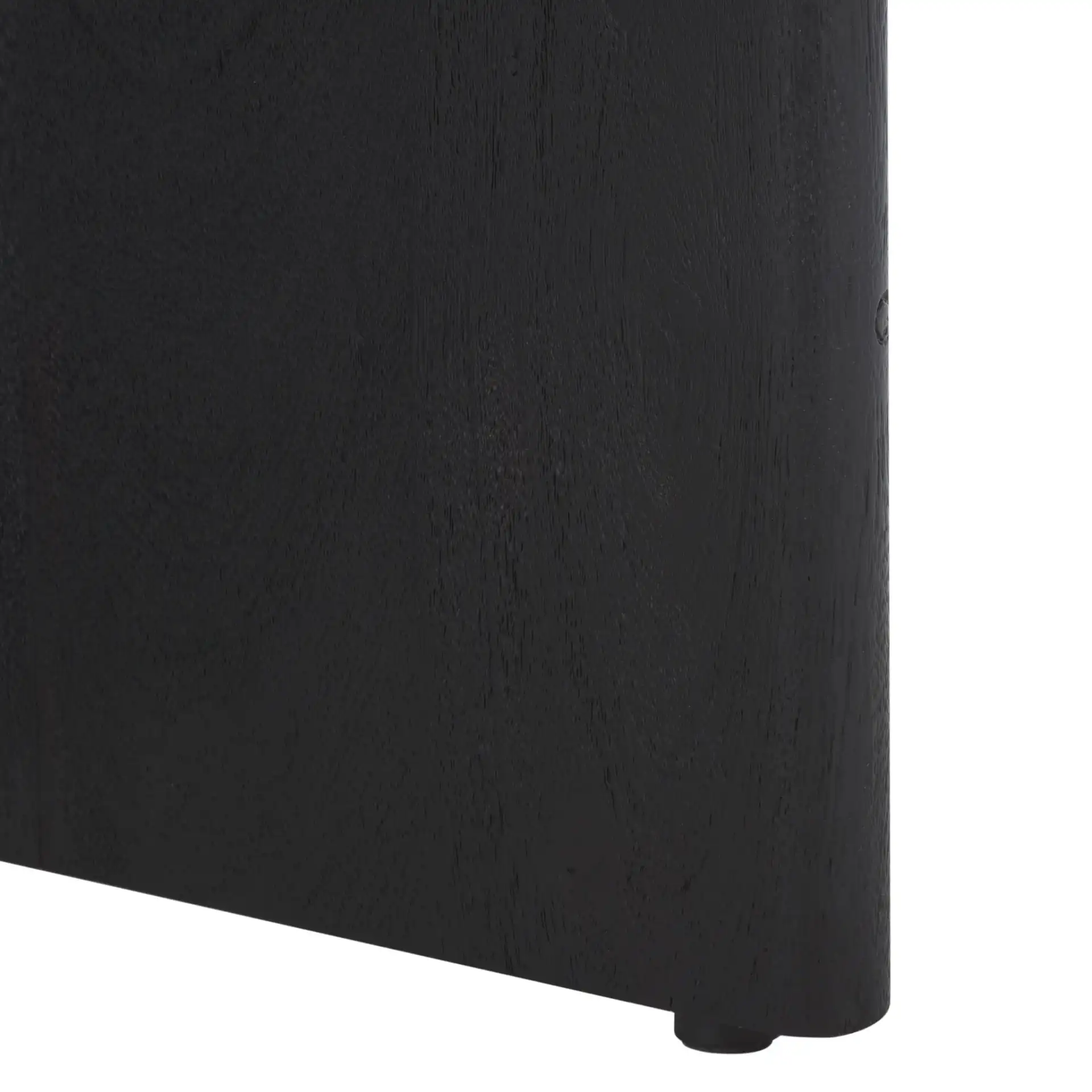 Shayna Travertine Coffee Table in Travertine / Black, detail view