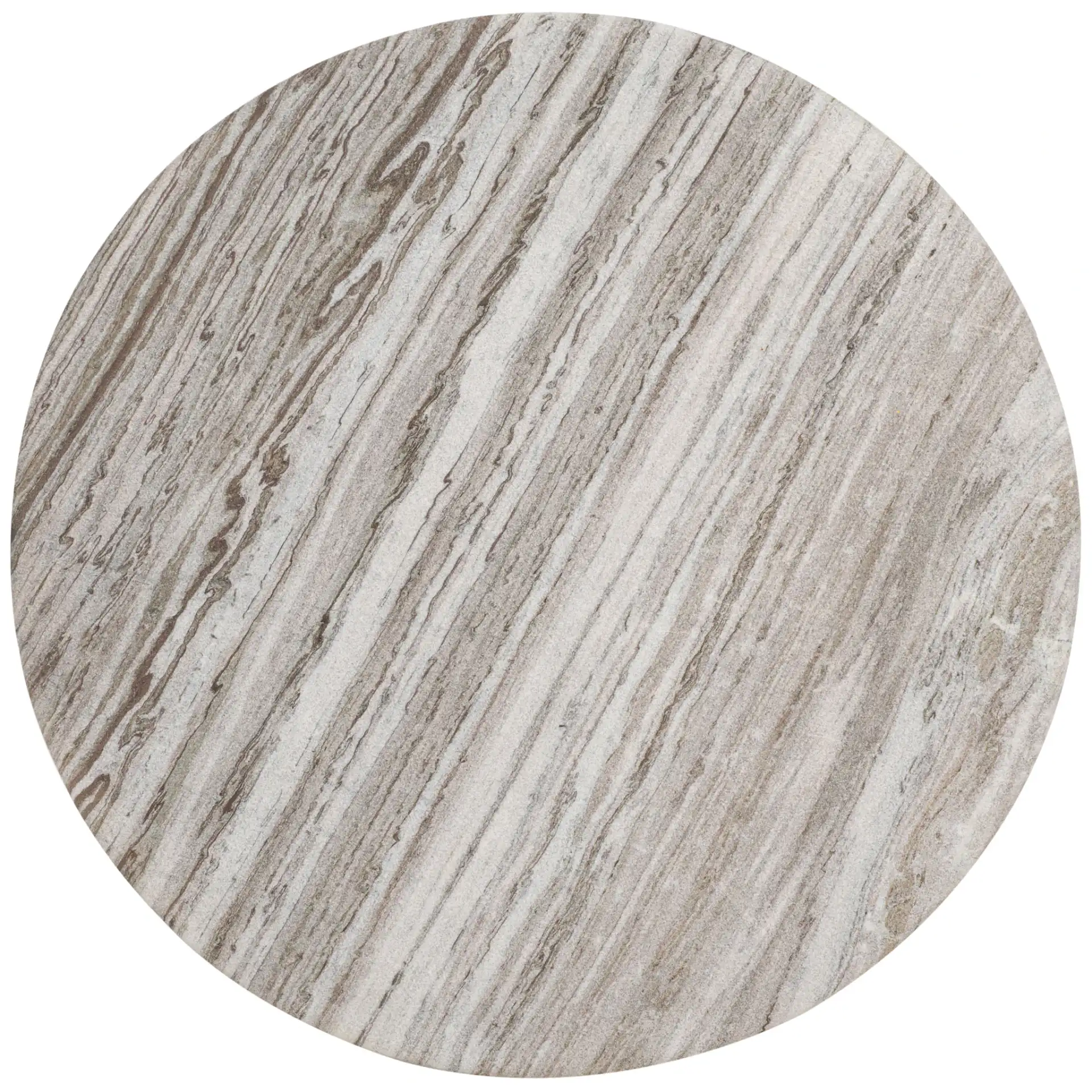 Lauresse Marble Coffee Table in Walnut / Gray, detail view