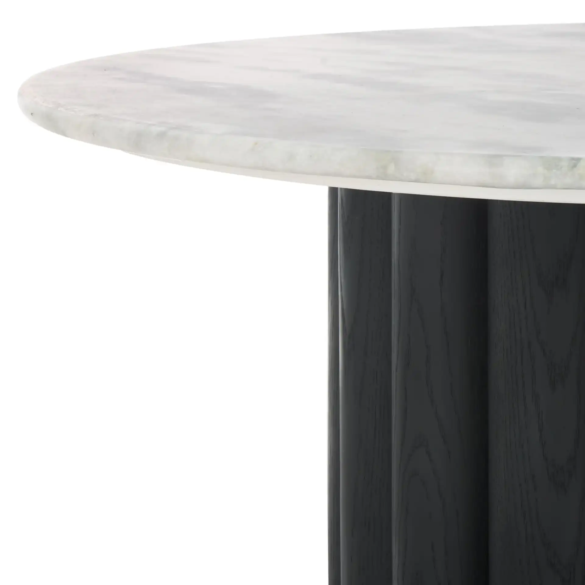 Roxiella Marble Coffee Table in Brown / Natural in a styled room