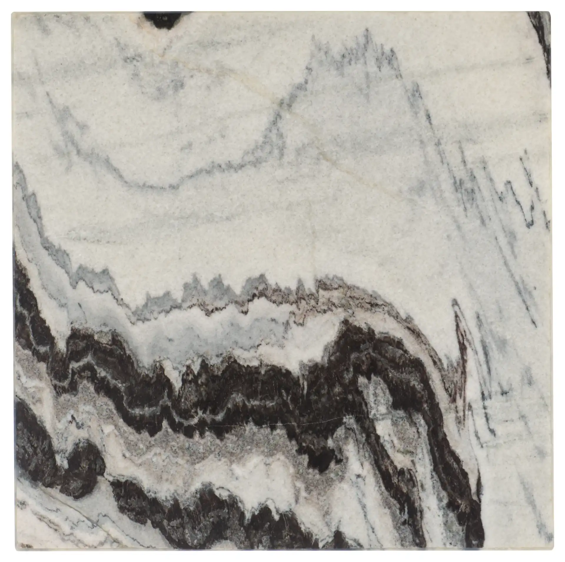 Ellebeth Marble Top Accent Table in Hazel / Walnut, detail view