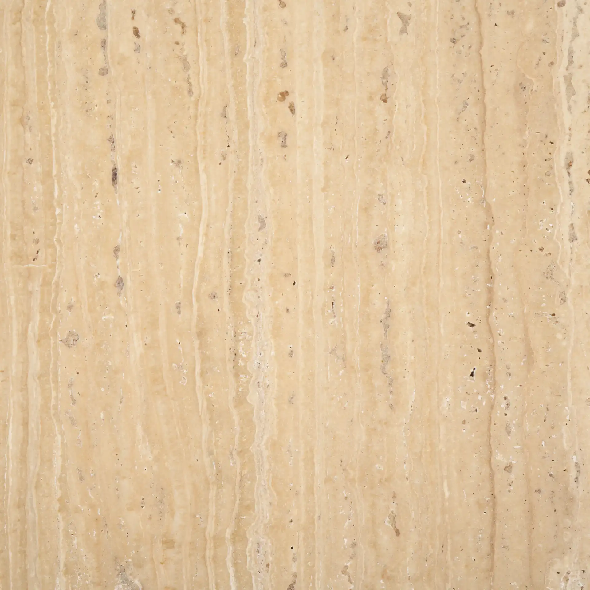 Celestyn Square Travertine Coffee Table in Travertine / Black, detail view