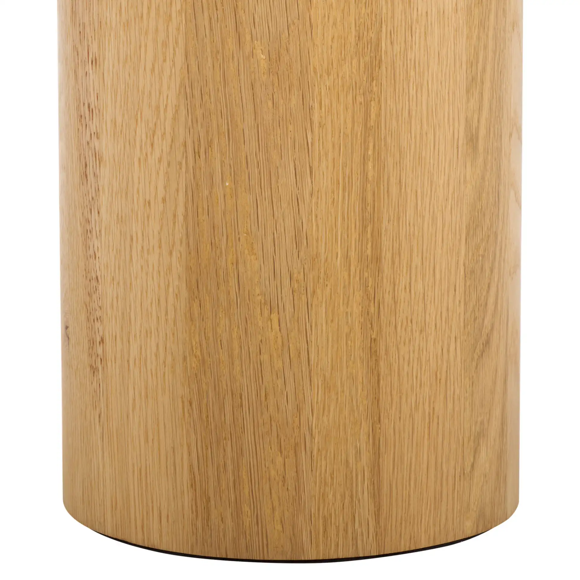 Madelynn Round Wood Coffee Table in Natural, detail view