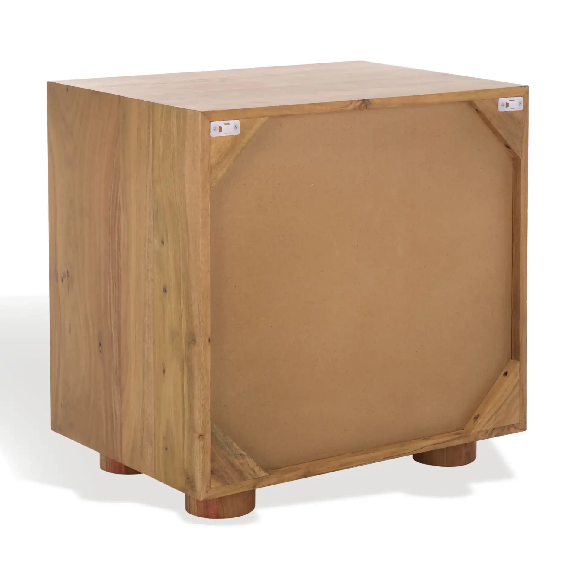 Lesliette Three-Drawer Nightstand in Natural, detail view
