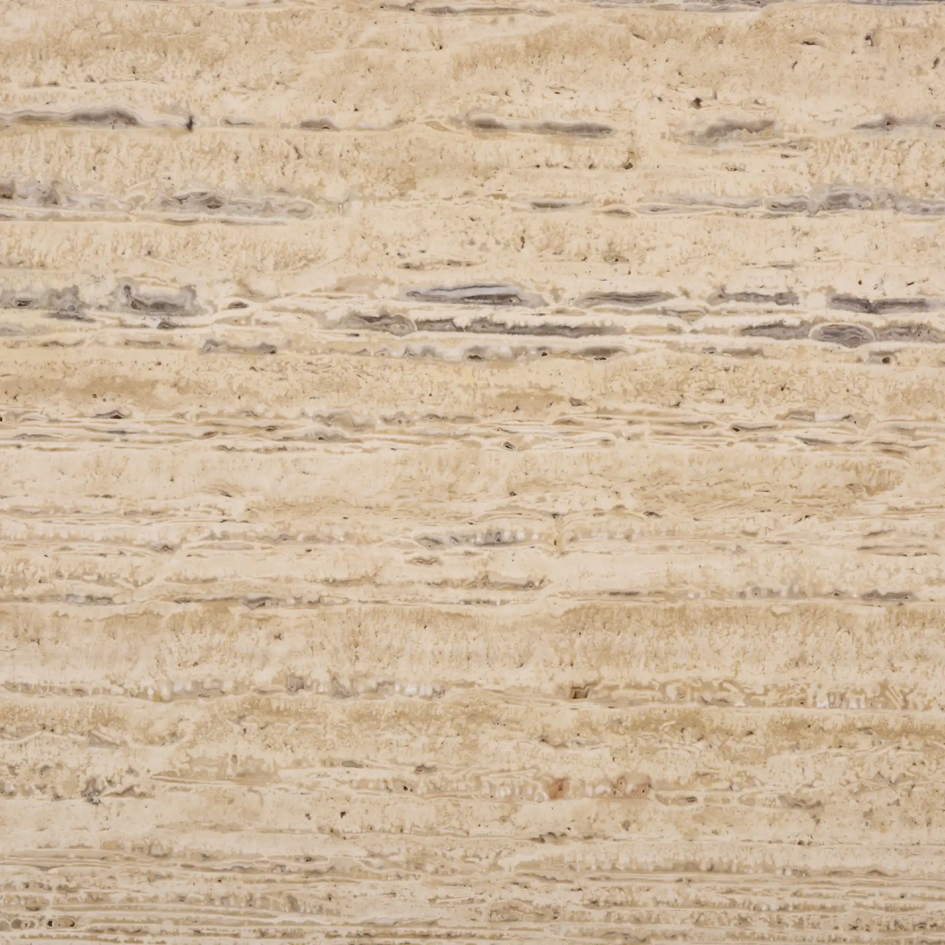 Kaylissa Travertine Nightstand in Travertine / Walnut, detail view