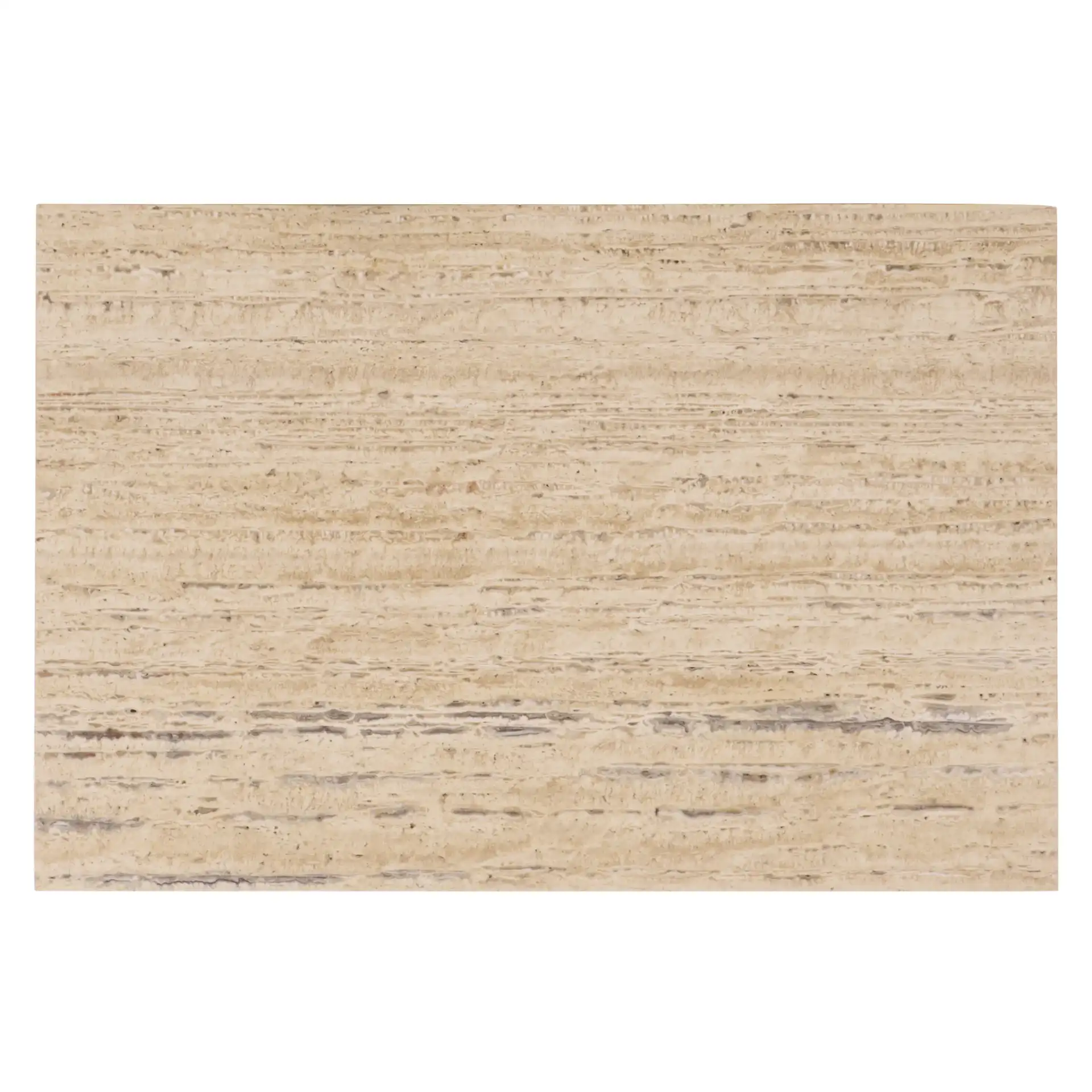 Kaylissa Travertine Nightstand in Travertine / Walnut, detail view