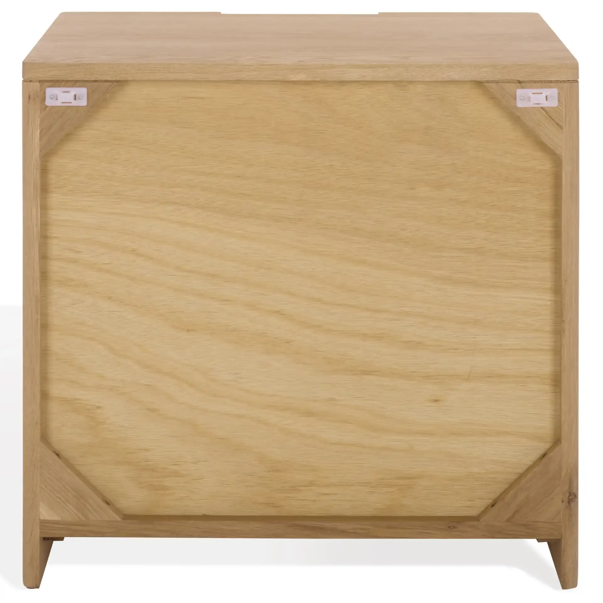 Riverside Oak Wood Nightstand in Natural Oak, detail view