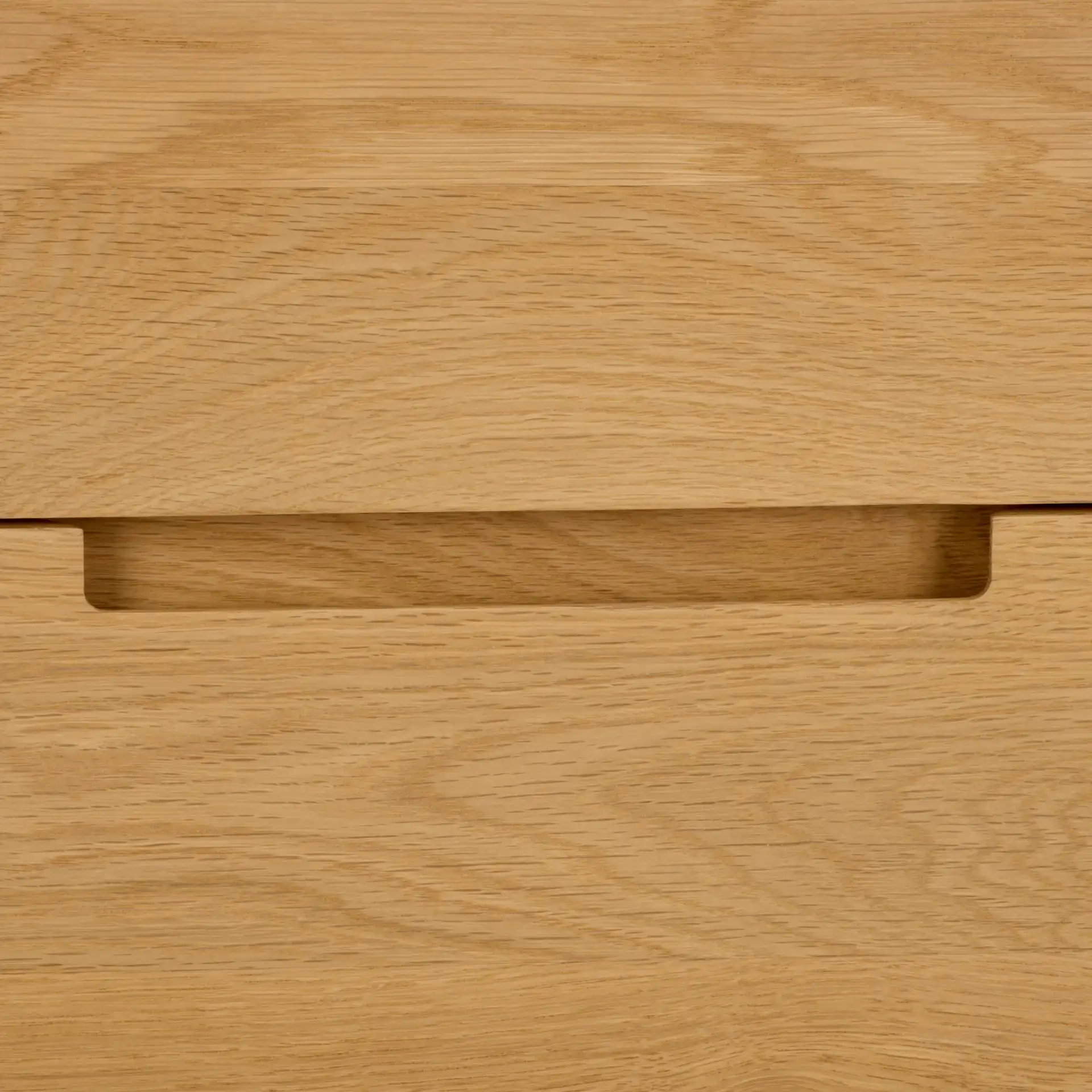 Riverside Oak Wood Nightstand in Natural Oak in a styled room