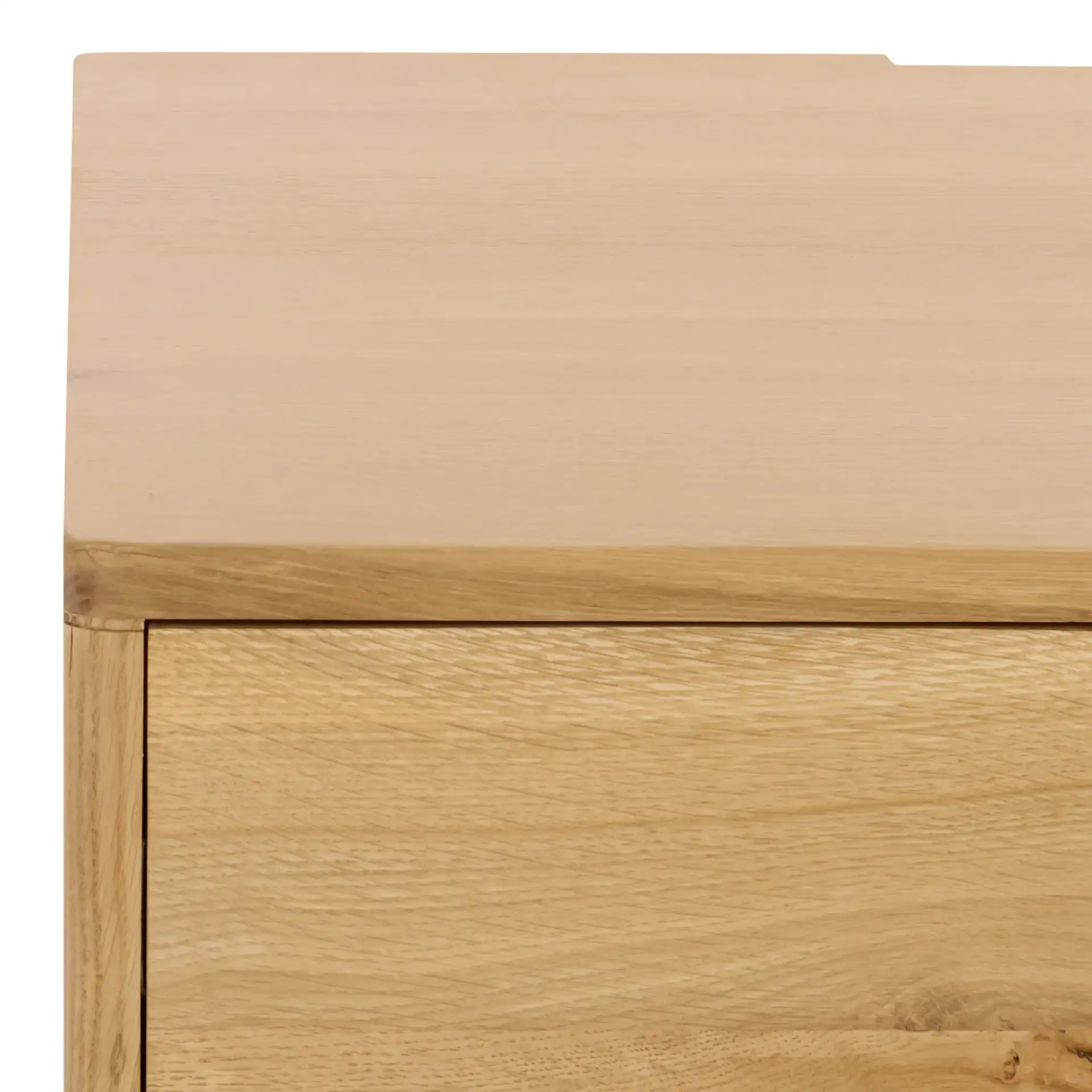 Riverside Oak Wood Coffee Table in Natural Oak in a styled room