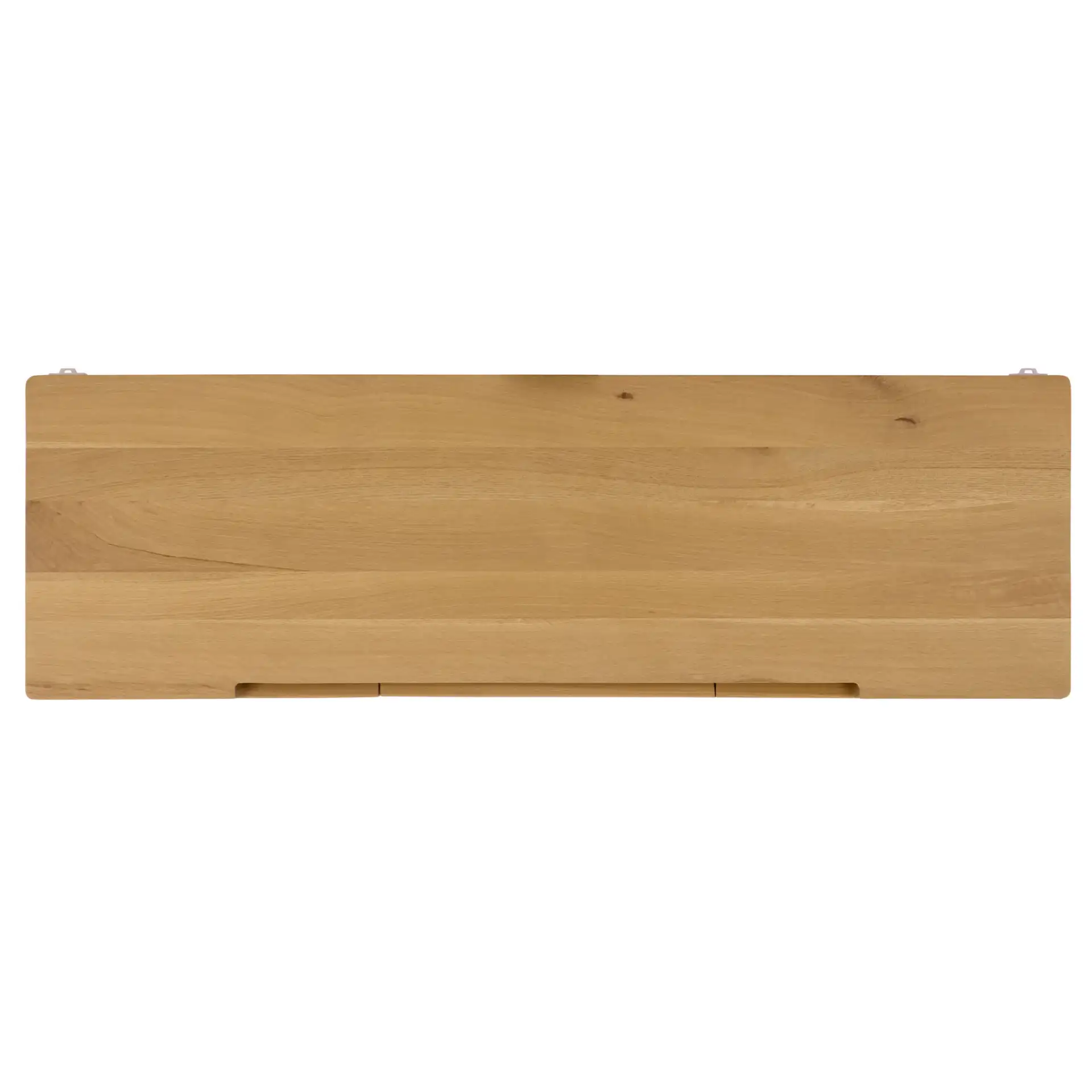 Riverside Oak Wood Console Table in Natural Oak, detail view