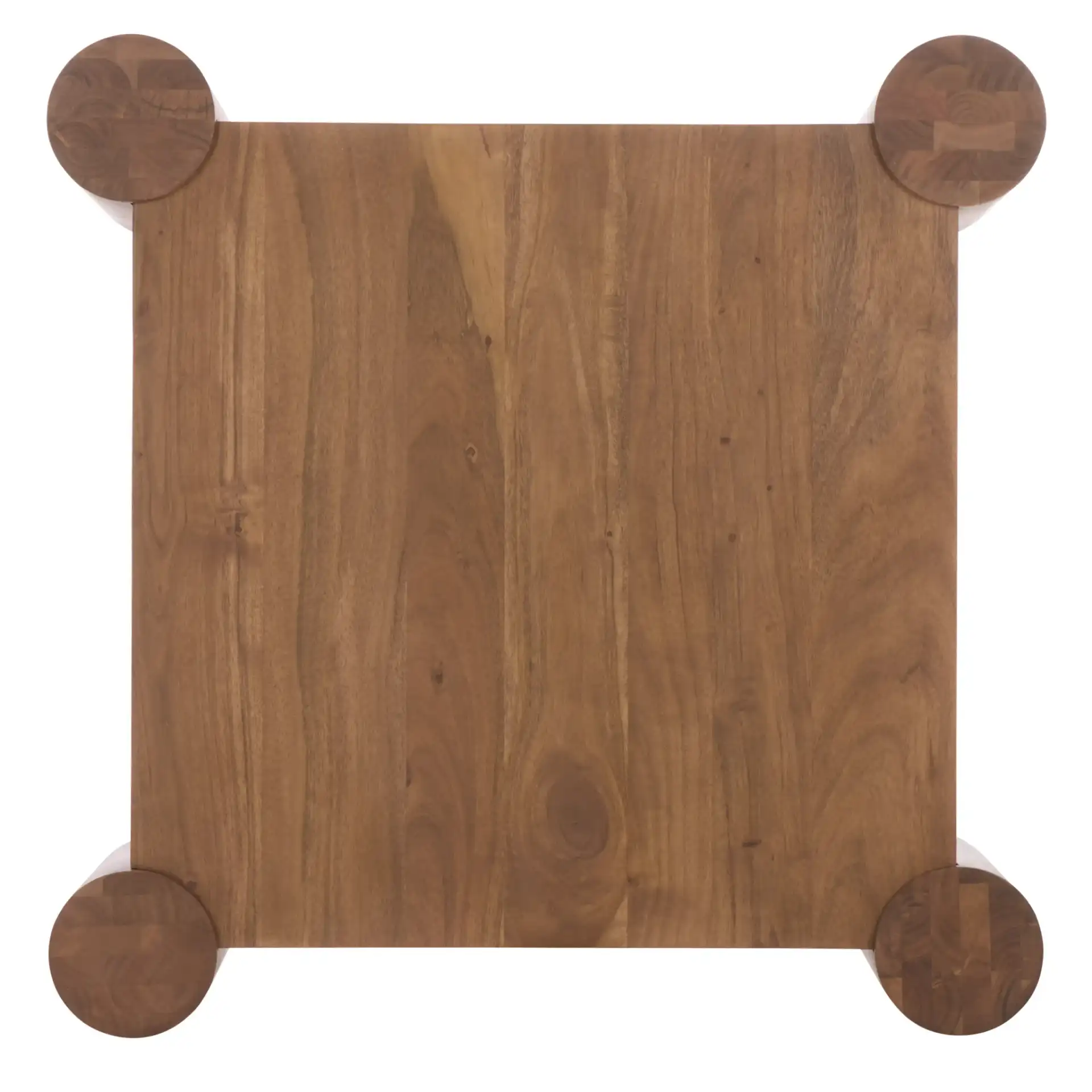 Trescott Square Wood Coffee Table in Natural, detail view