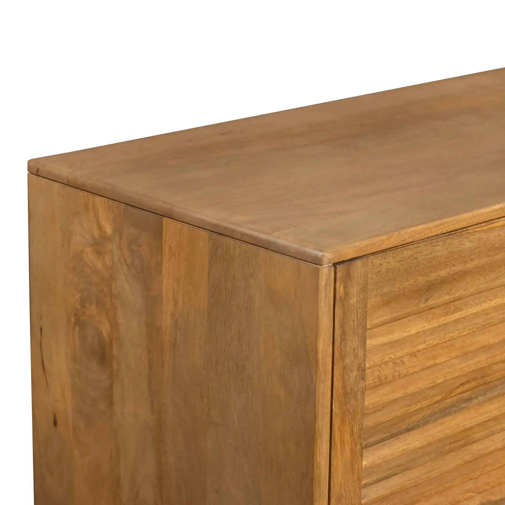 Bellasasha Wood Sideboard in Walnut in a styled room