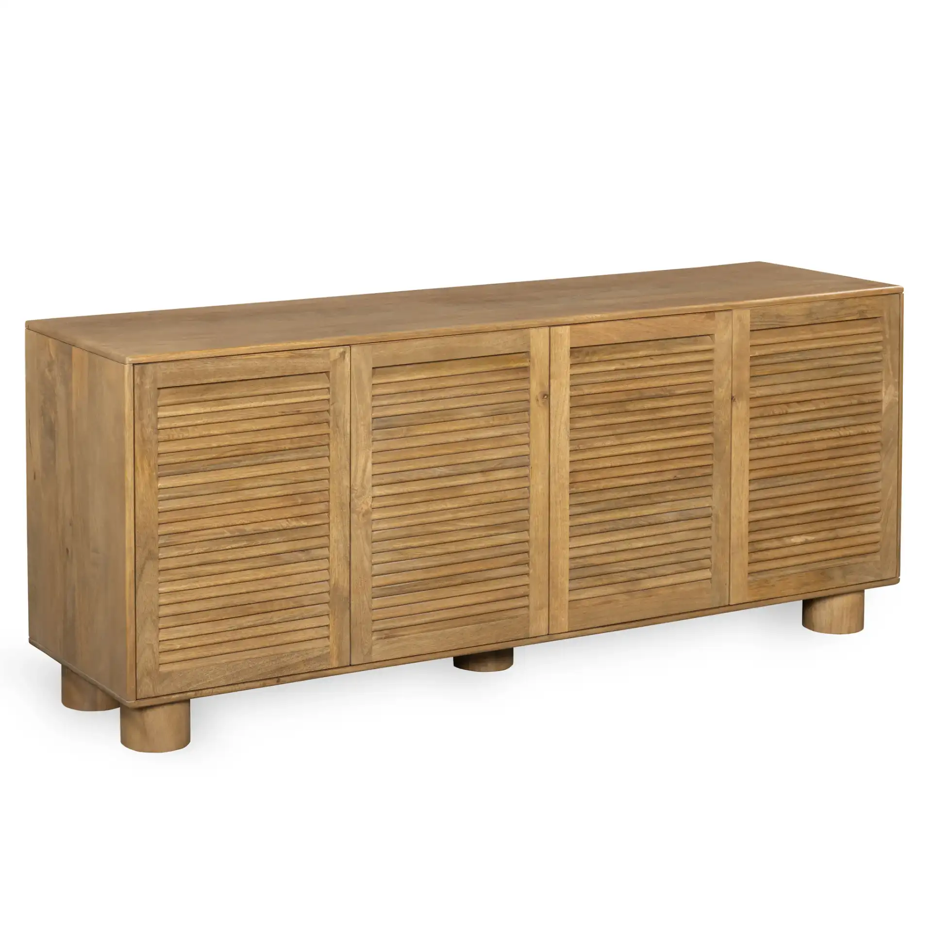 Bellasasha Wood Sideboard in Walnut, detail view
