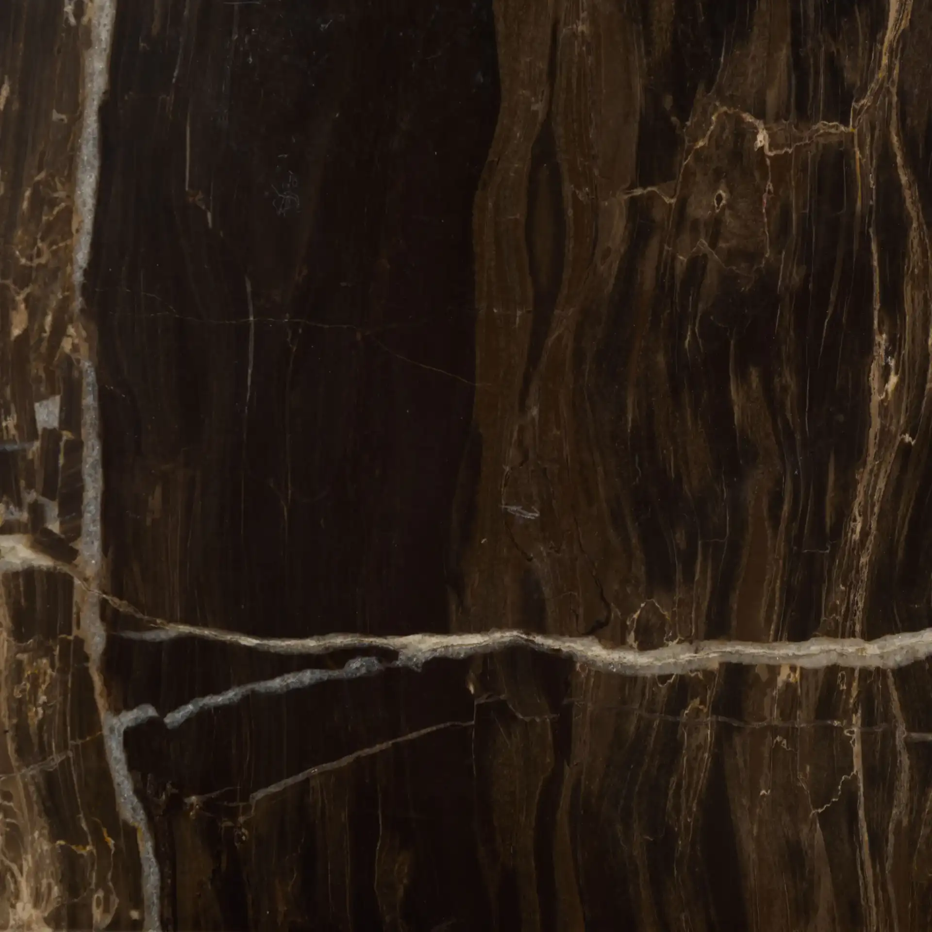 Lakaytee Marble Top Drink Table in Walnut / Dark Brown, detail view