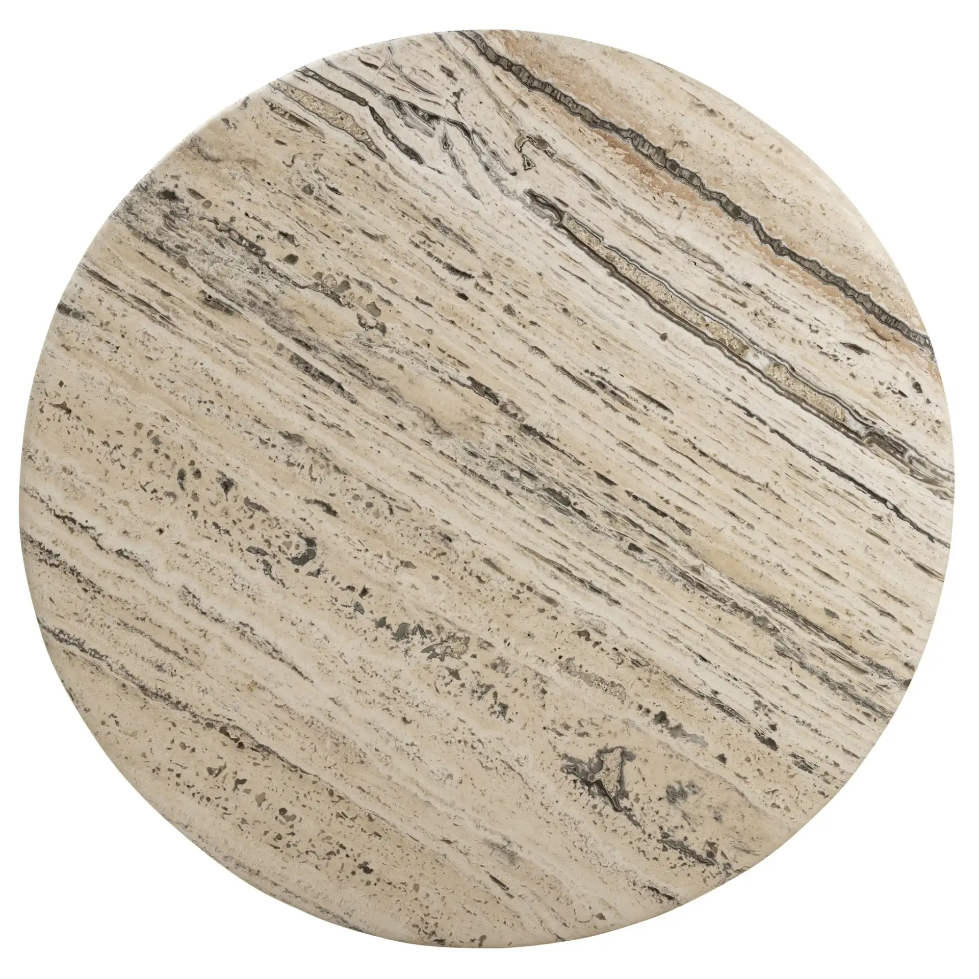 Feliciandra Trave Coffee Table in Travertine, detail view