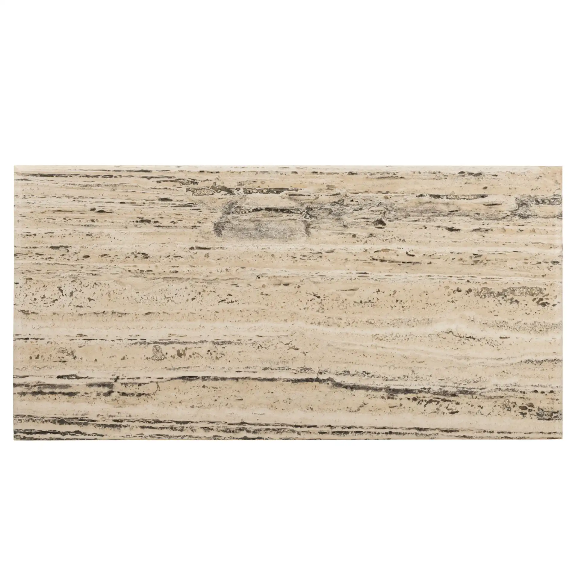 Feliciandra Trav Coffee Table in Travertine, detail view