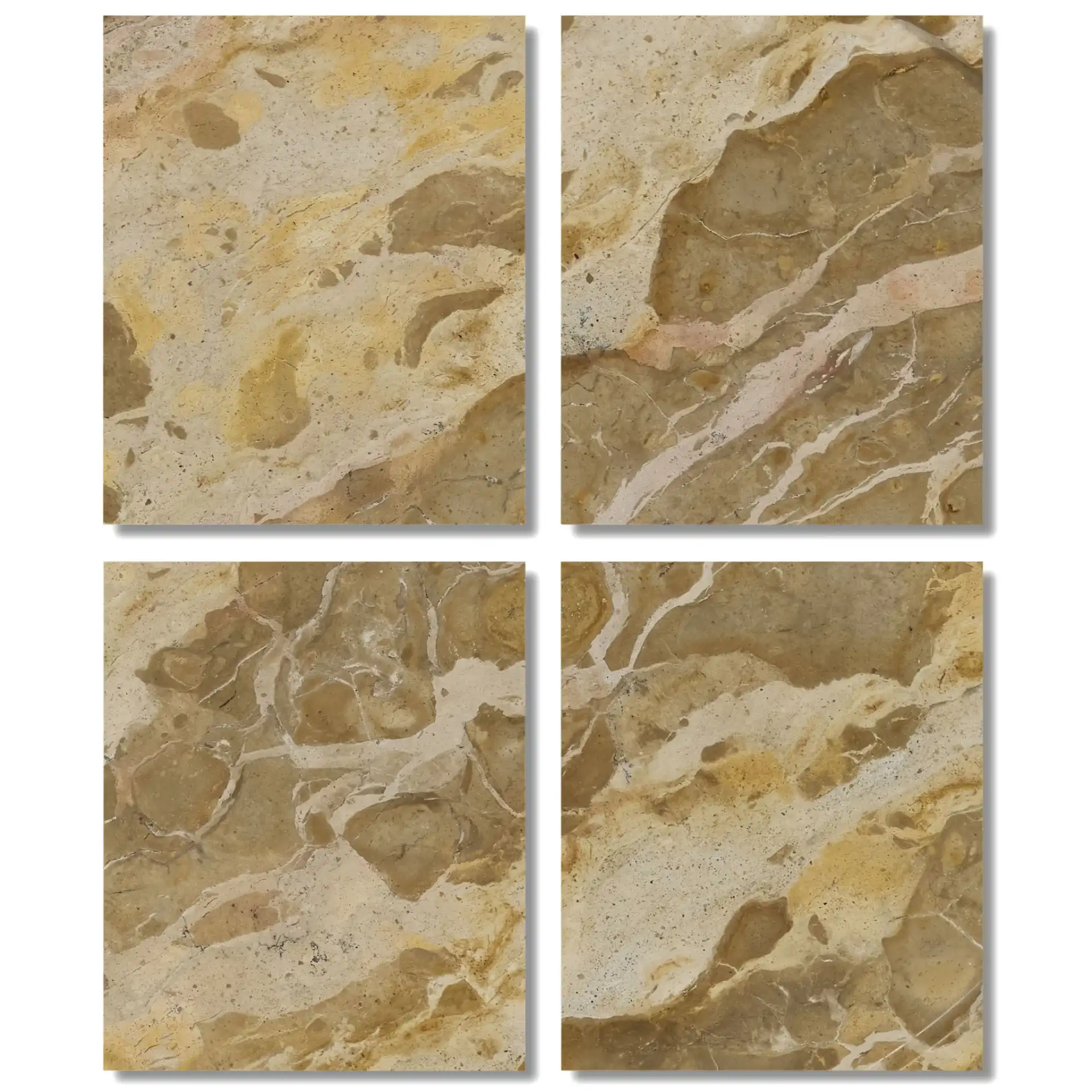 Zuria Round Marble Accent Table in Beige, detail view