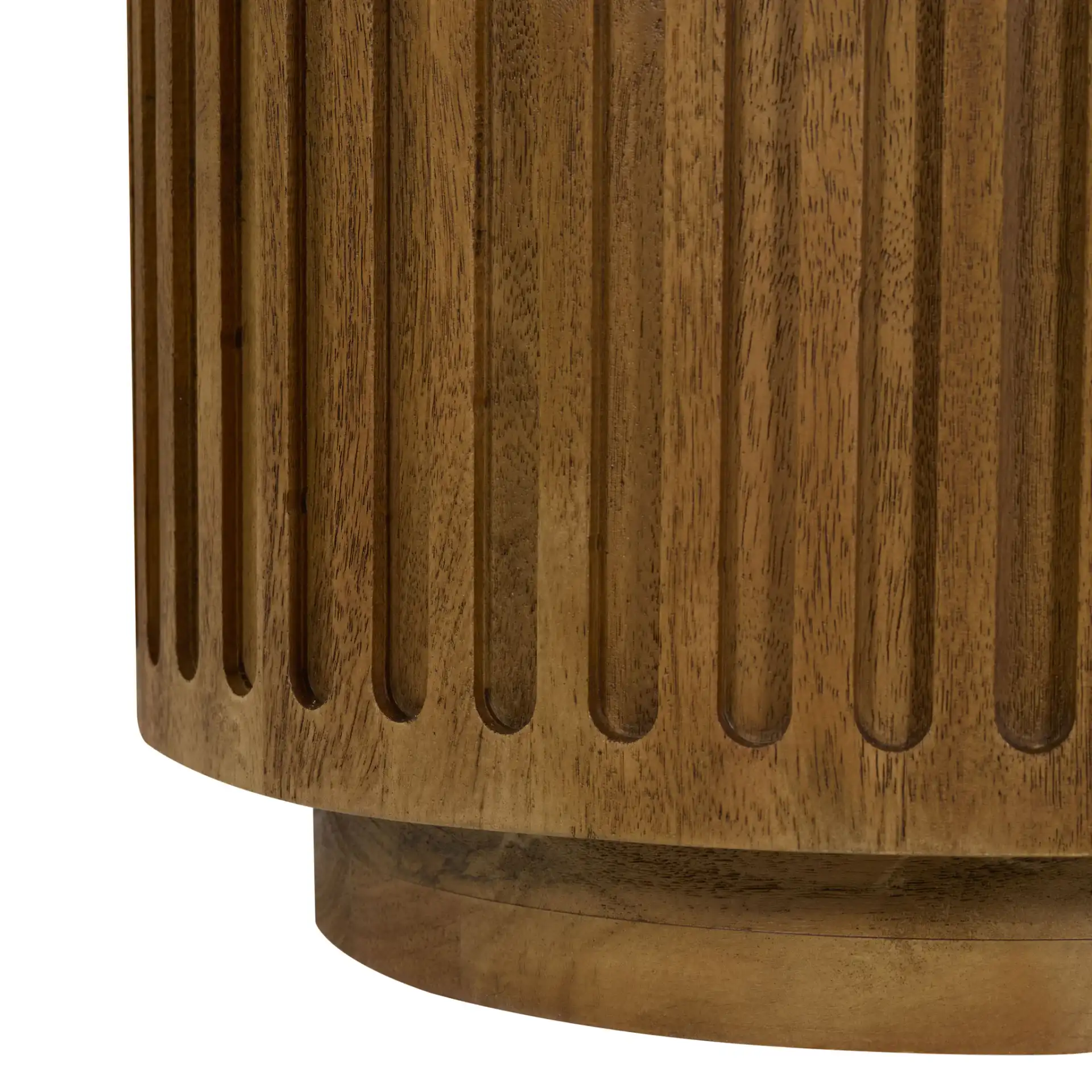 Wesslyn Marble Top Accent Table in Walnut / Dark Brown, detail view