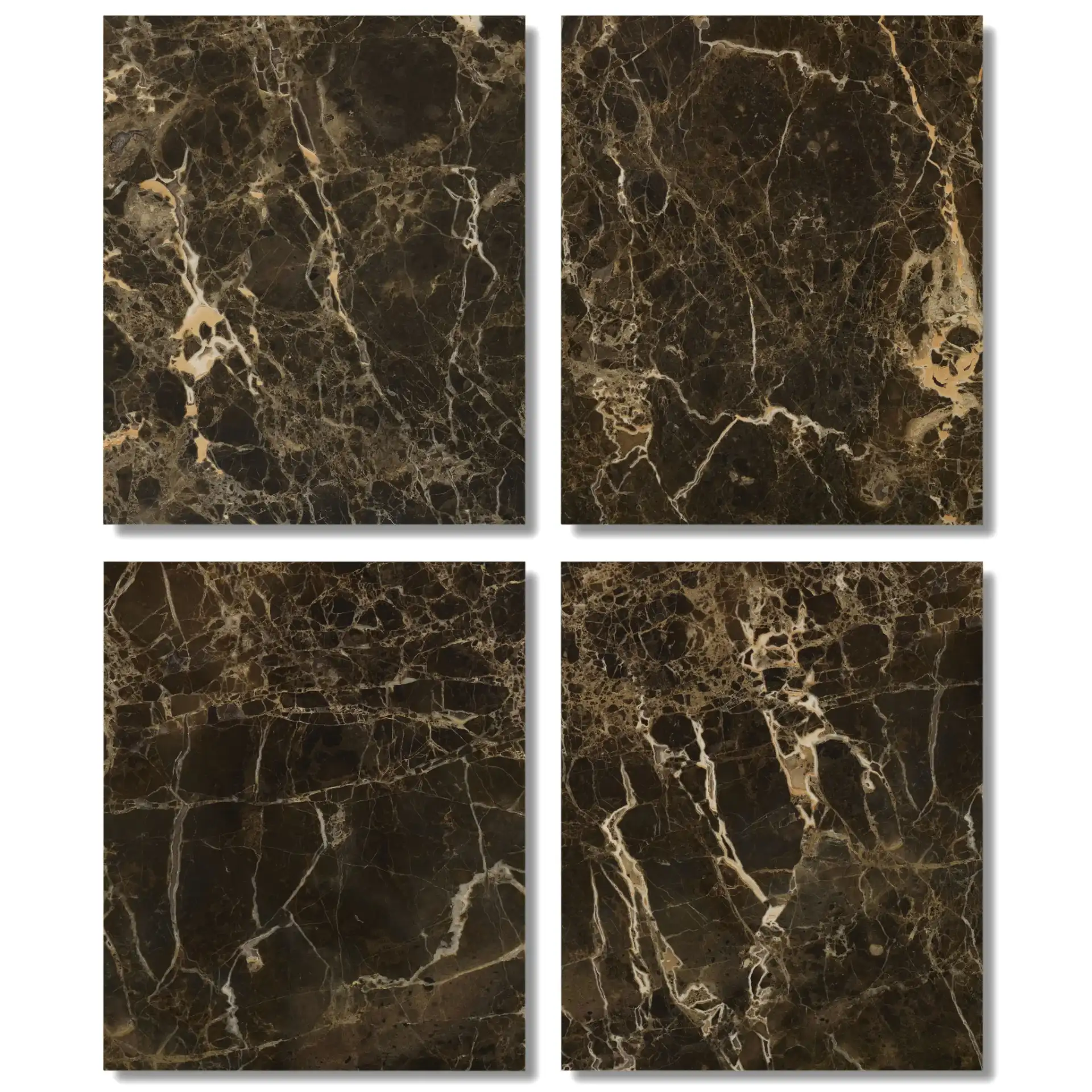 Wesslyn Marble Top Accent Table in Walnut / Dark Brown, detail view