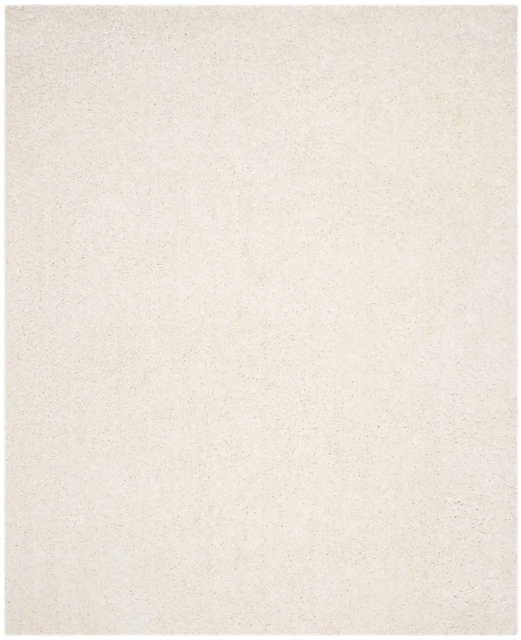 Classic Popcorn Solid Hand-Tufted Shag Rug in Ivory