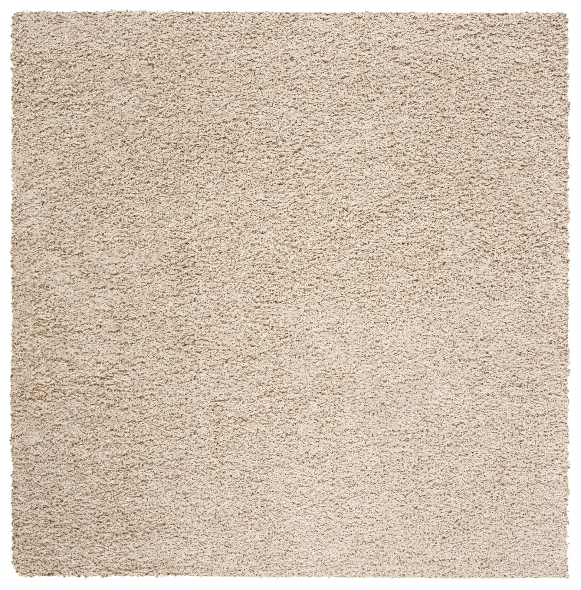 Athens Solid Shag Rug in Beige