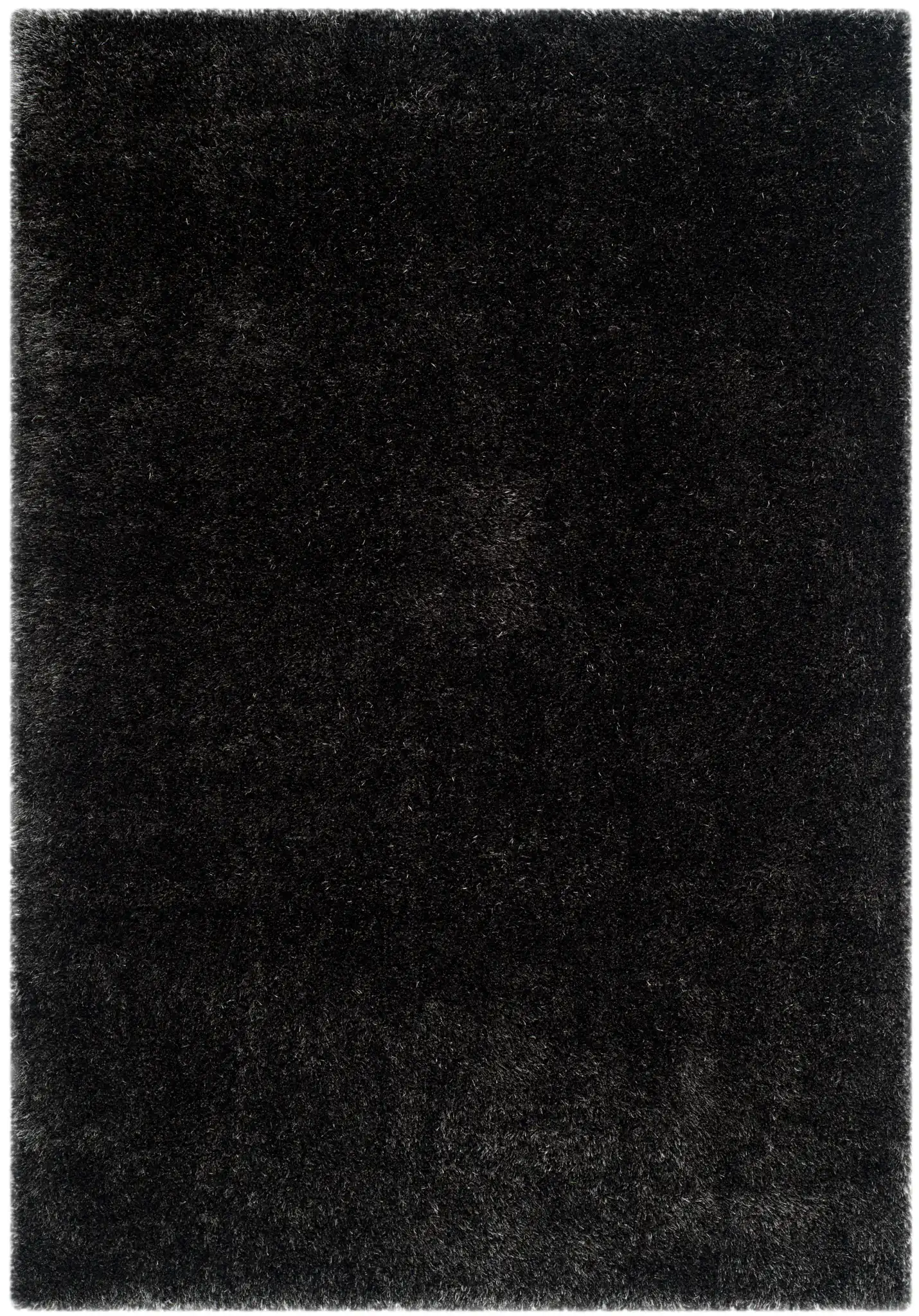 Charlotte Solid Shag Rug in Charcoal