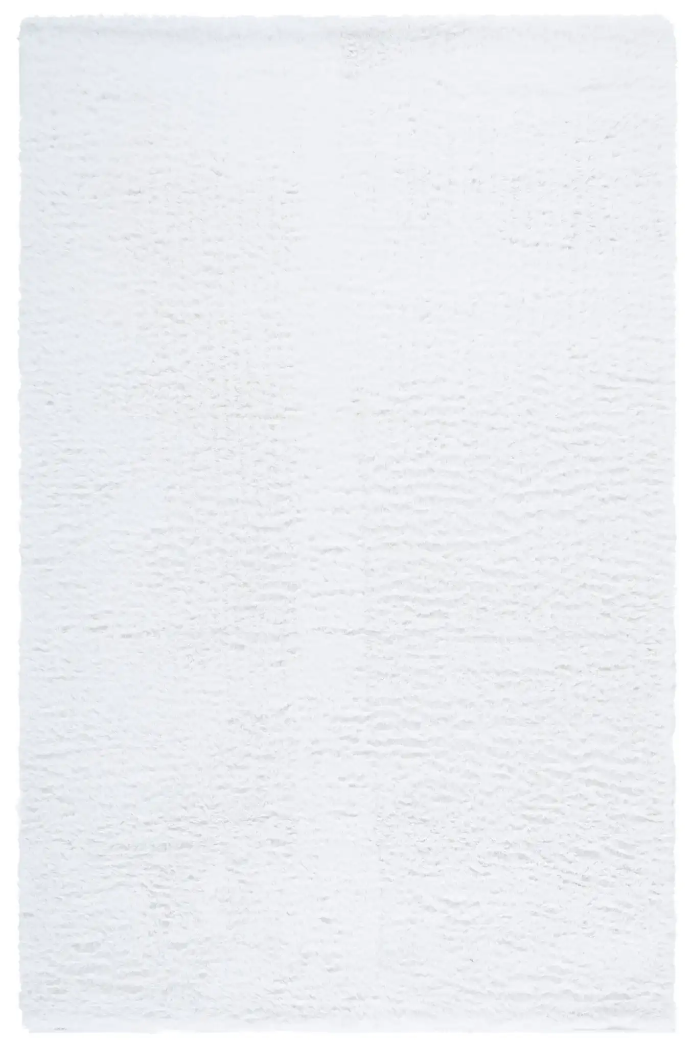 Tokyo Shag Solid Washable Rug in Ivory