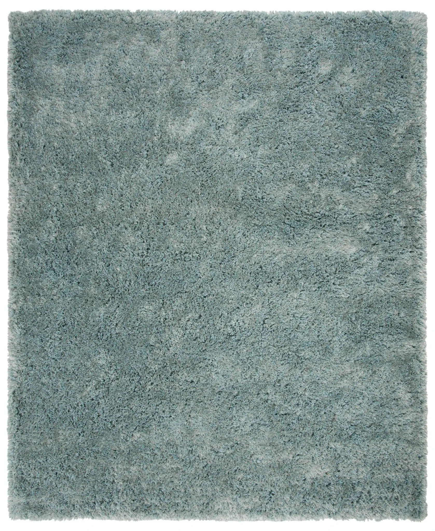 Toronto Solid Hand-Tufted Shag Rug in Blue