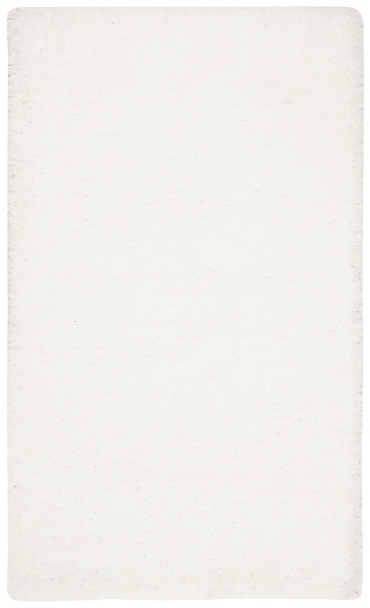 Ultimate Solid Hand-Tufted Shag Rug in Ivory