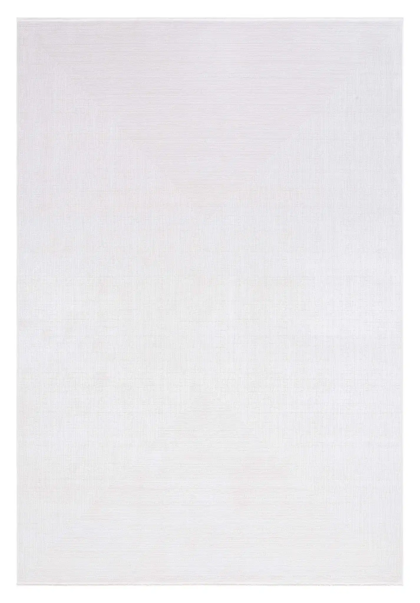 Signature Silken Solid Ribbed Rug in Ivory