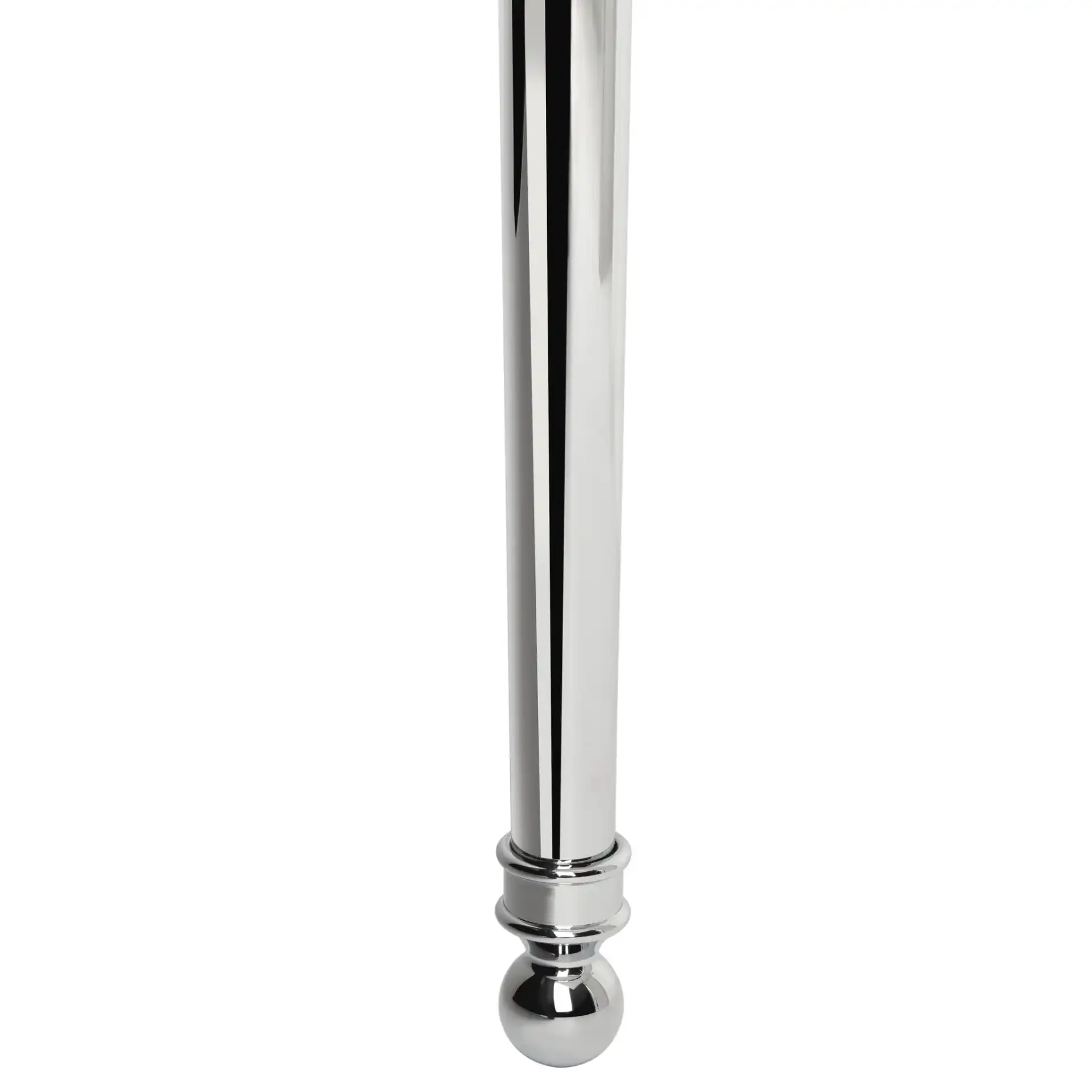 Hamilton Console Sink Stand in Chrome, detail view