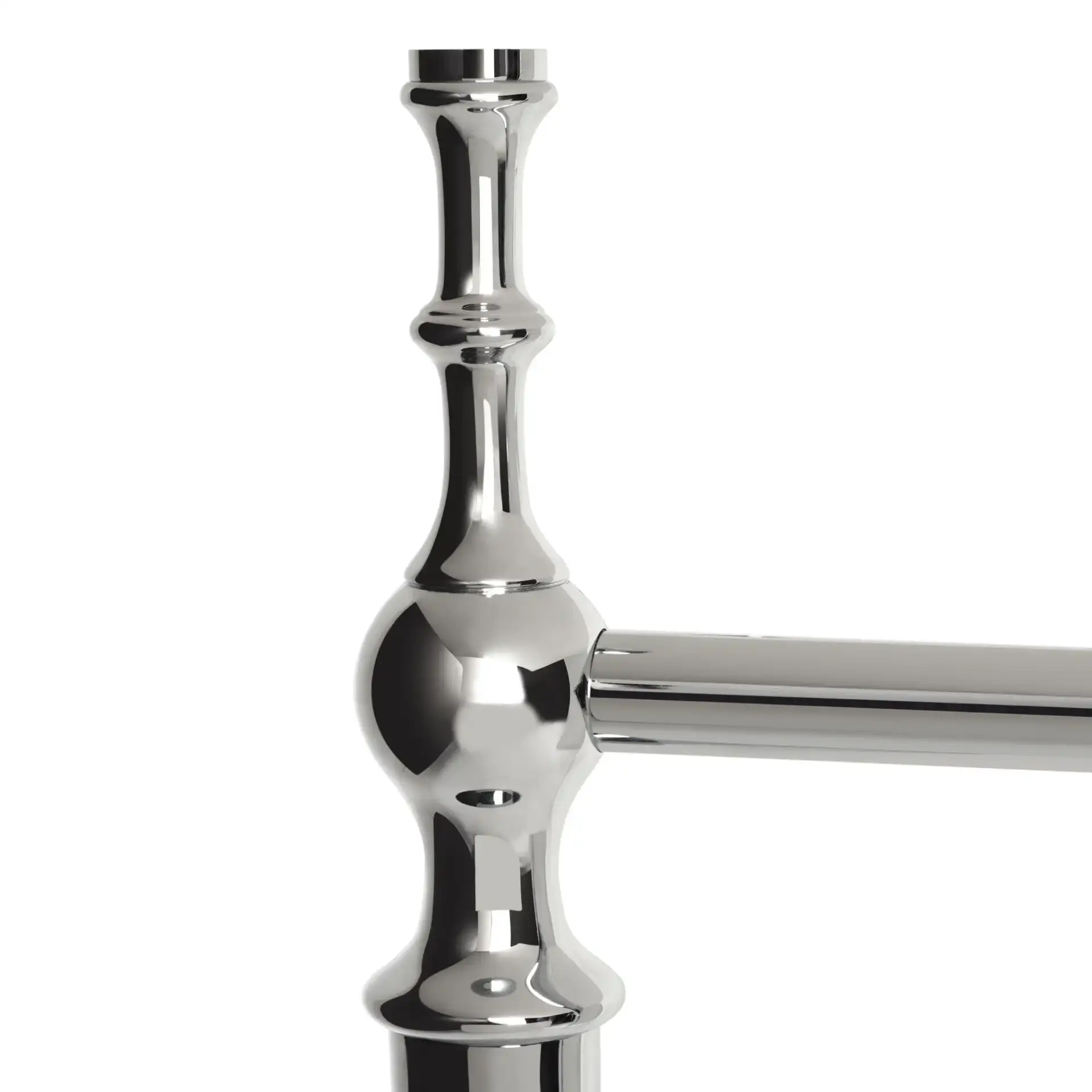 Hamilton Console Sink Stand in Chrome in a styled room