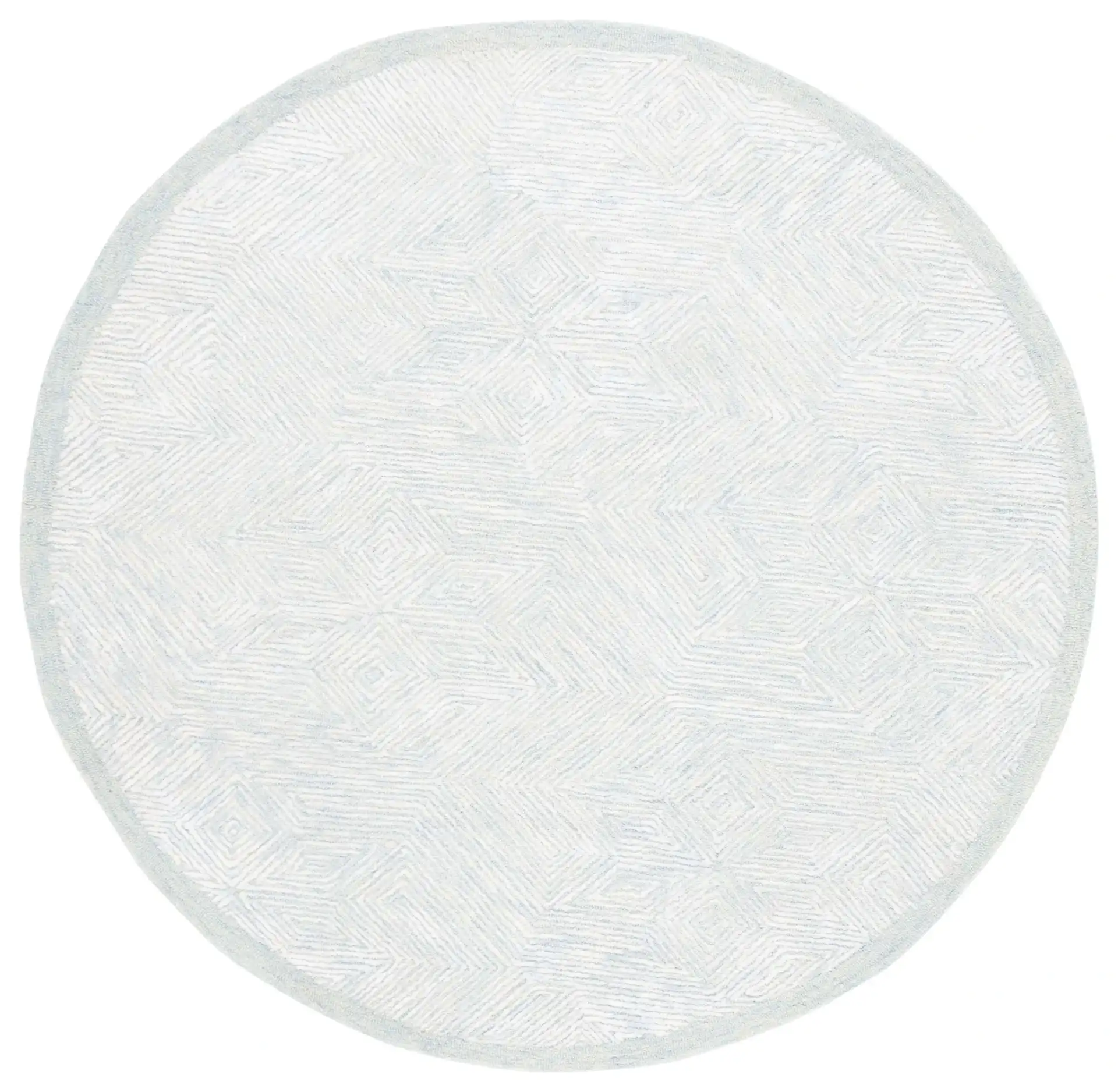 Soho Geometric Hand-Tufted Rug in Blue / Gray