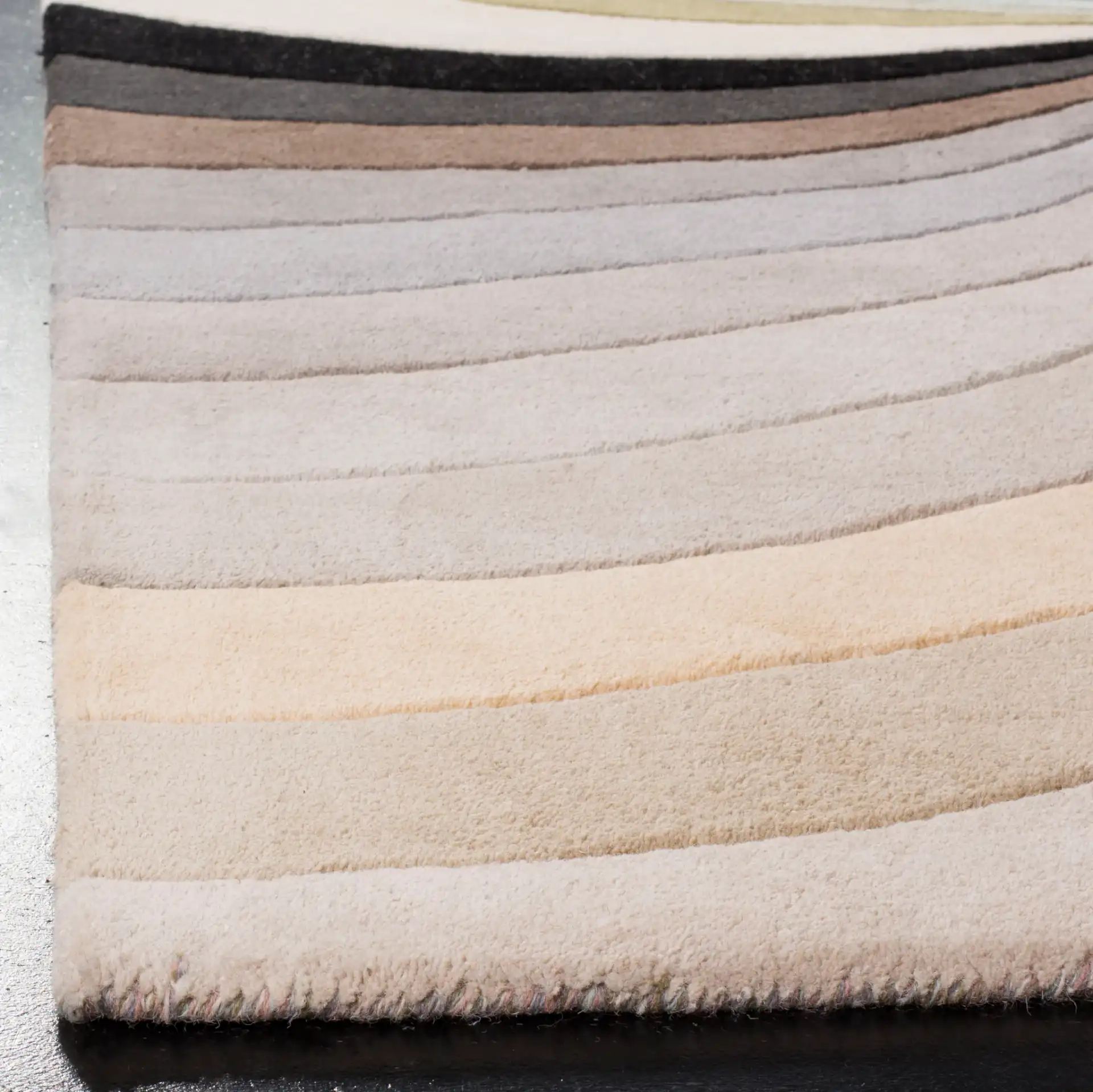 Soho Pinwheel Hand-Tufted Rug in Multicolor in a styled room