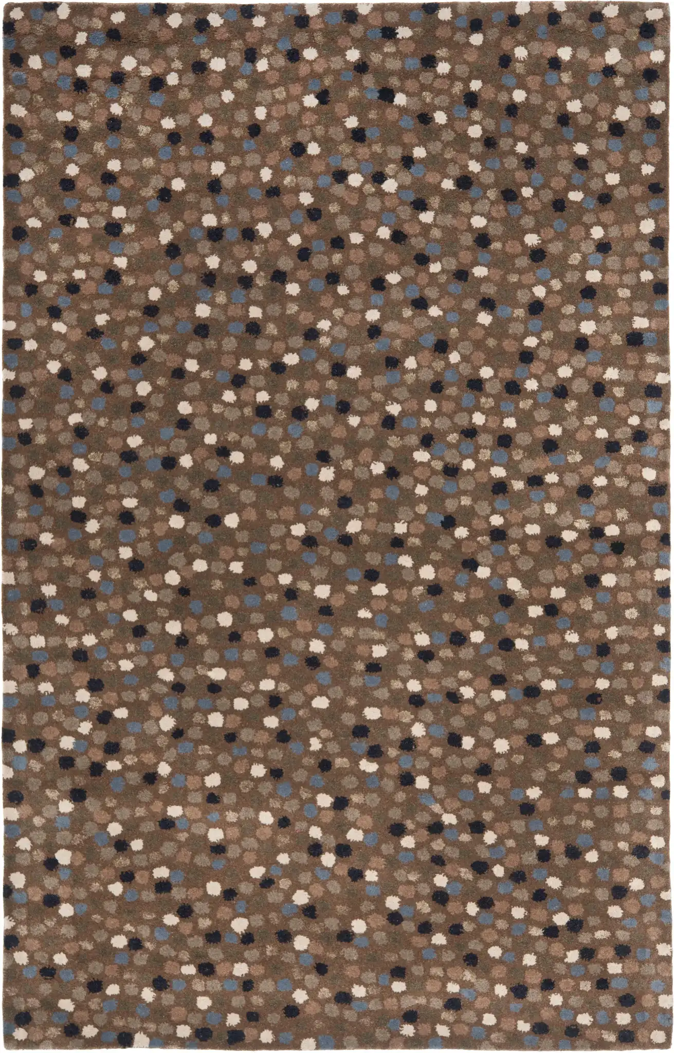 Soho Confetti Dots Hand-Tufted Rug in Dark Gray / Multicolor, detail view
