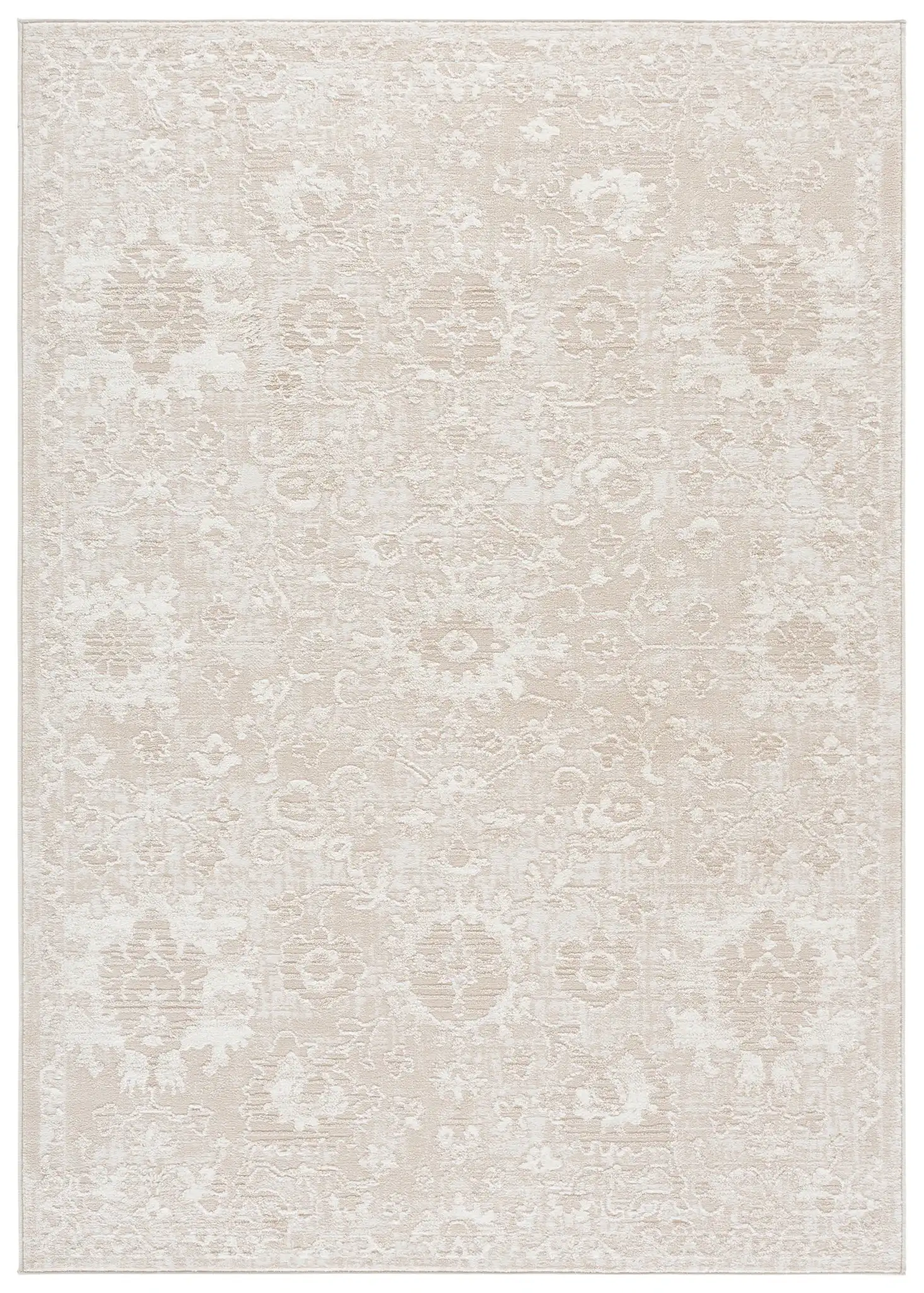 Spencer Transitional Allover Rug in Beige / Ivory