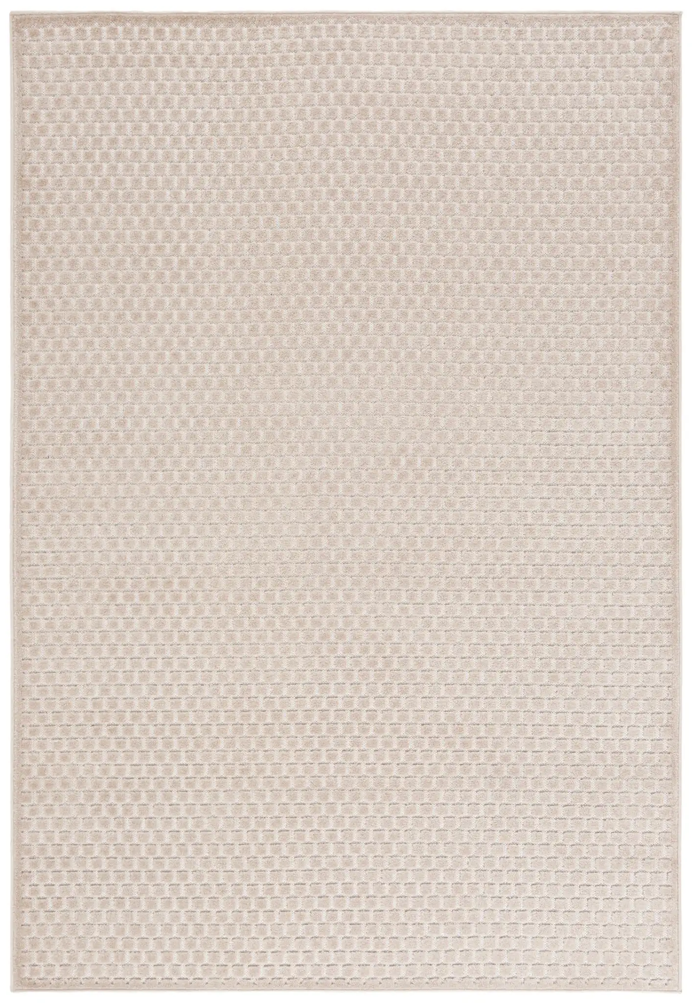 Stella Basketweave Outdoor Rug in Beige