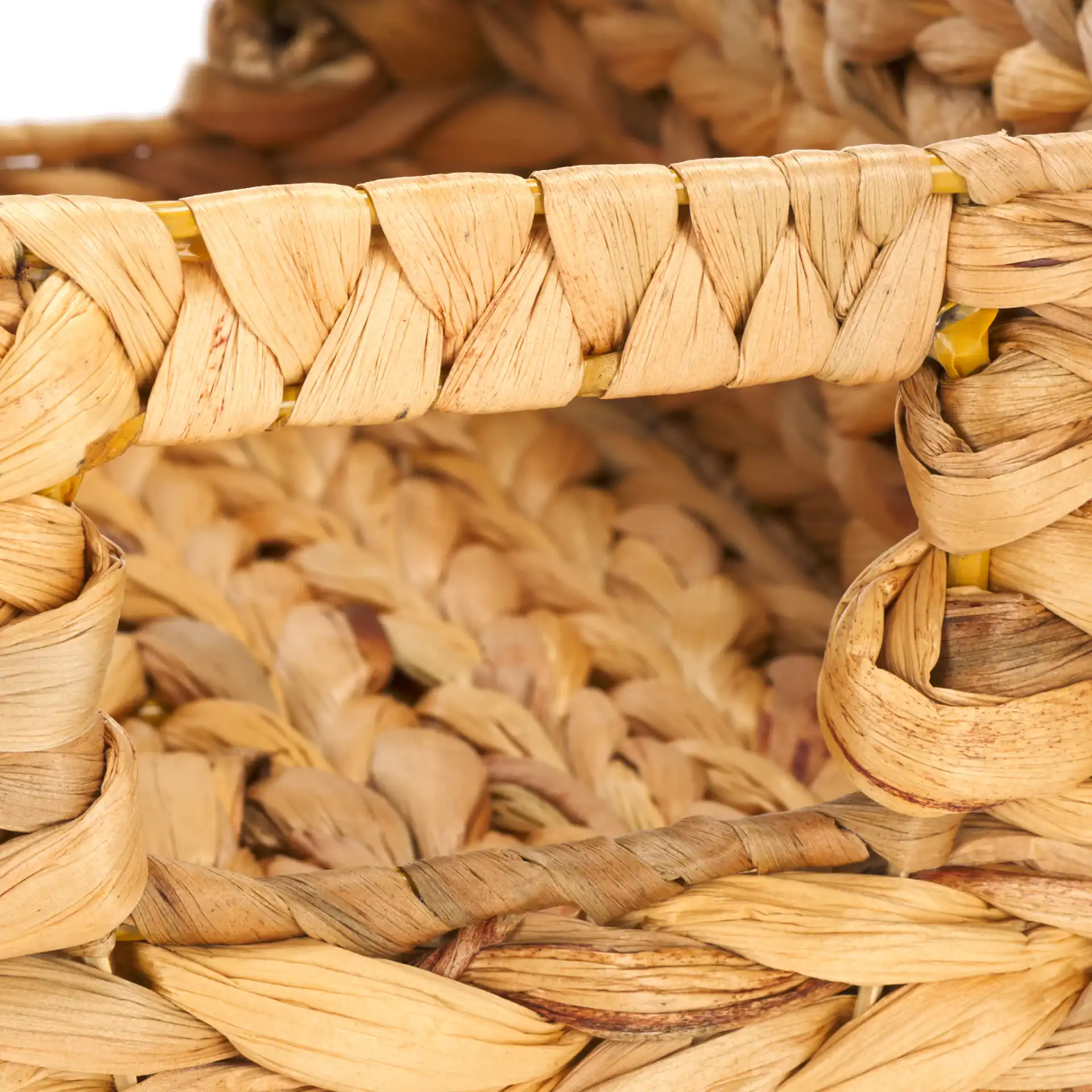 Reilly Set Of Three Baskets in Natural in a styled room