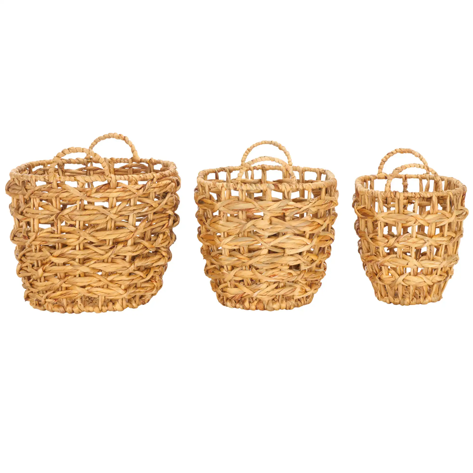 Langdon Set Of Three Baskets in Natural, detail view
