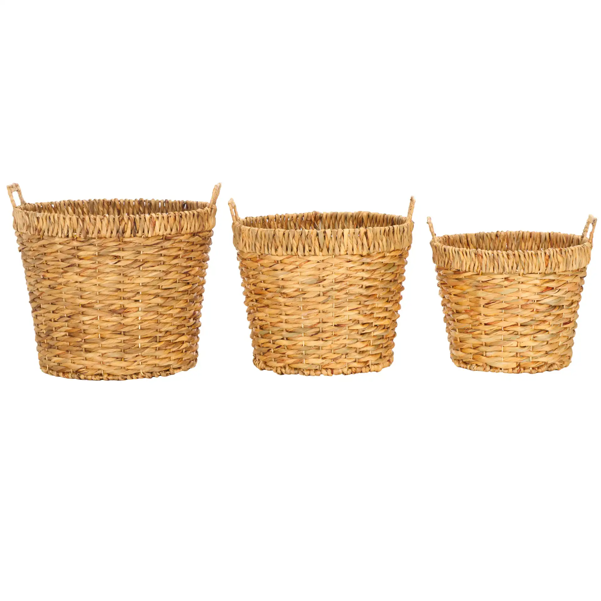 Fenwick Set Of Three Baskets in Natural, detail view