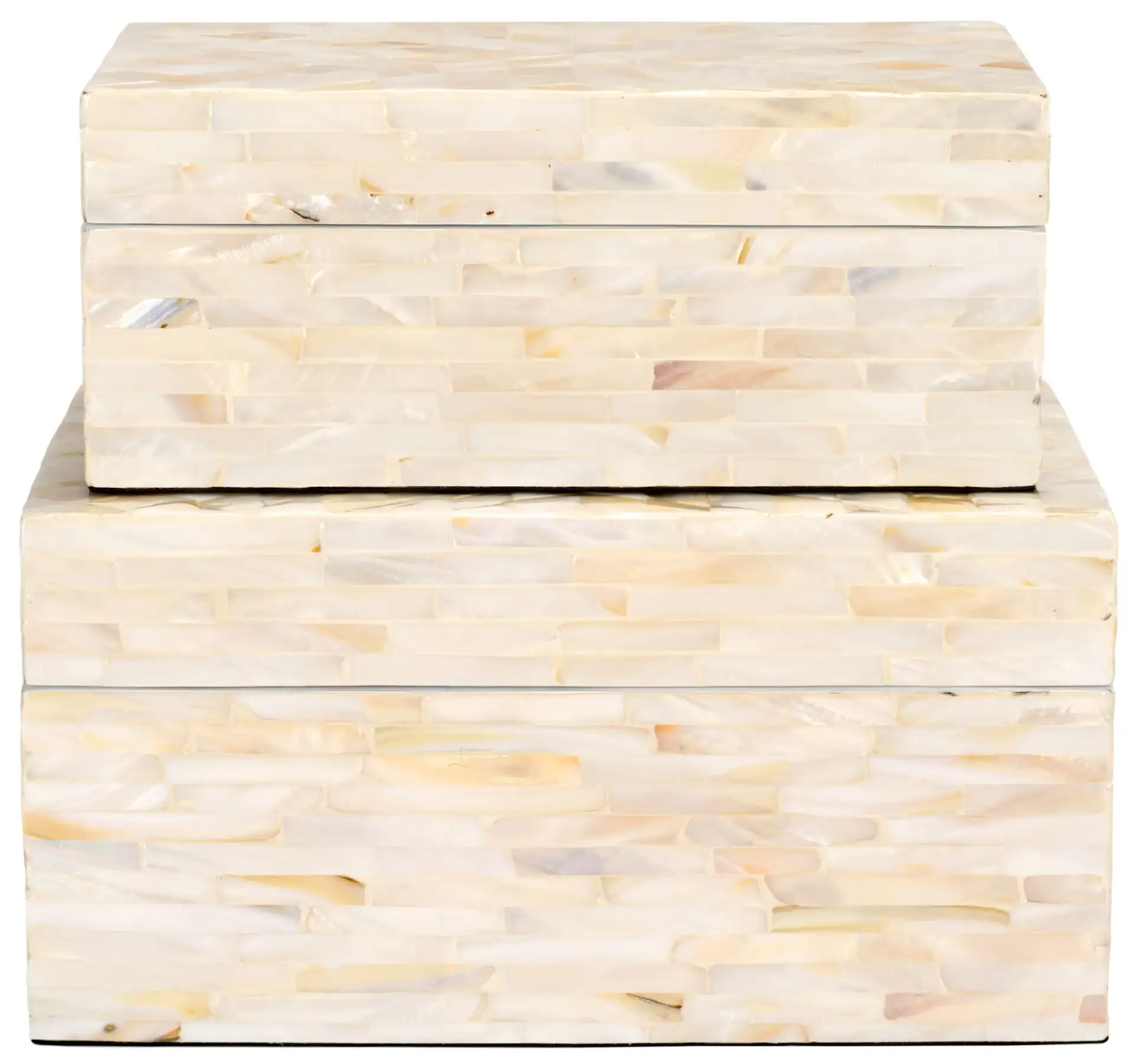 Sabryna Set Of Two Boxes in Champagne