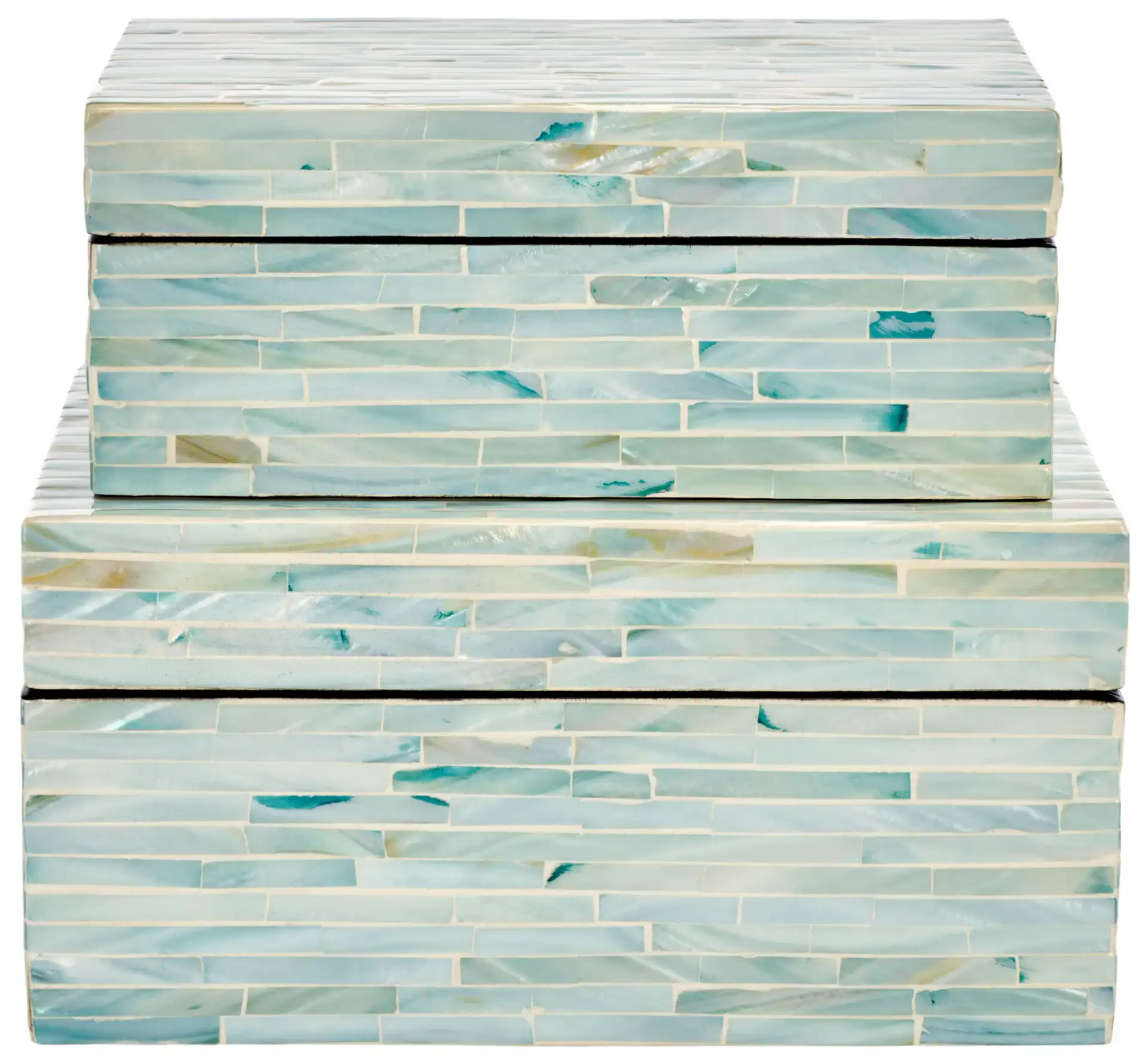 Kallie Set Of Two Boxes in Blue / Gray