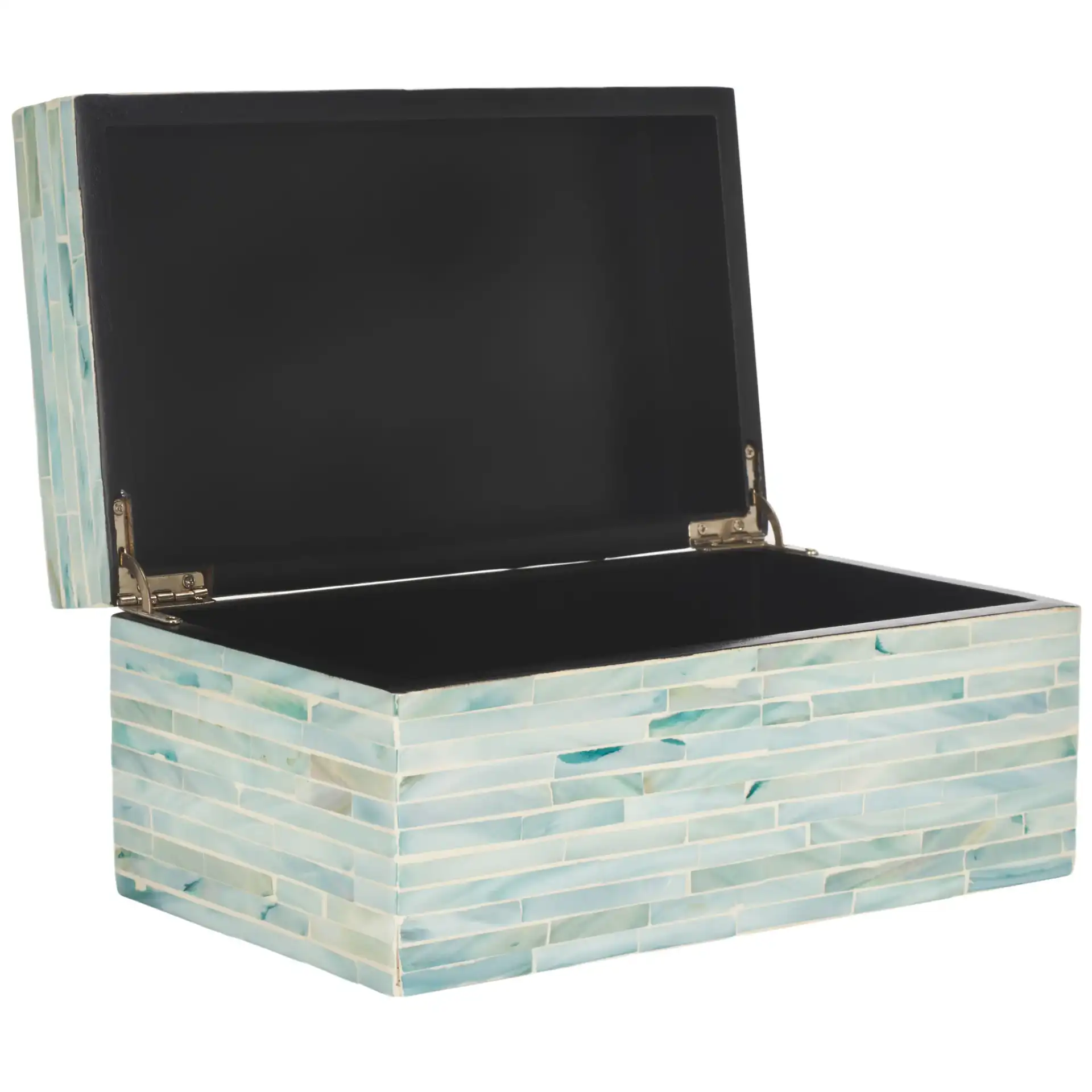Kallie Set Of Two Boxes in Blue / Gray, detail view