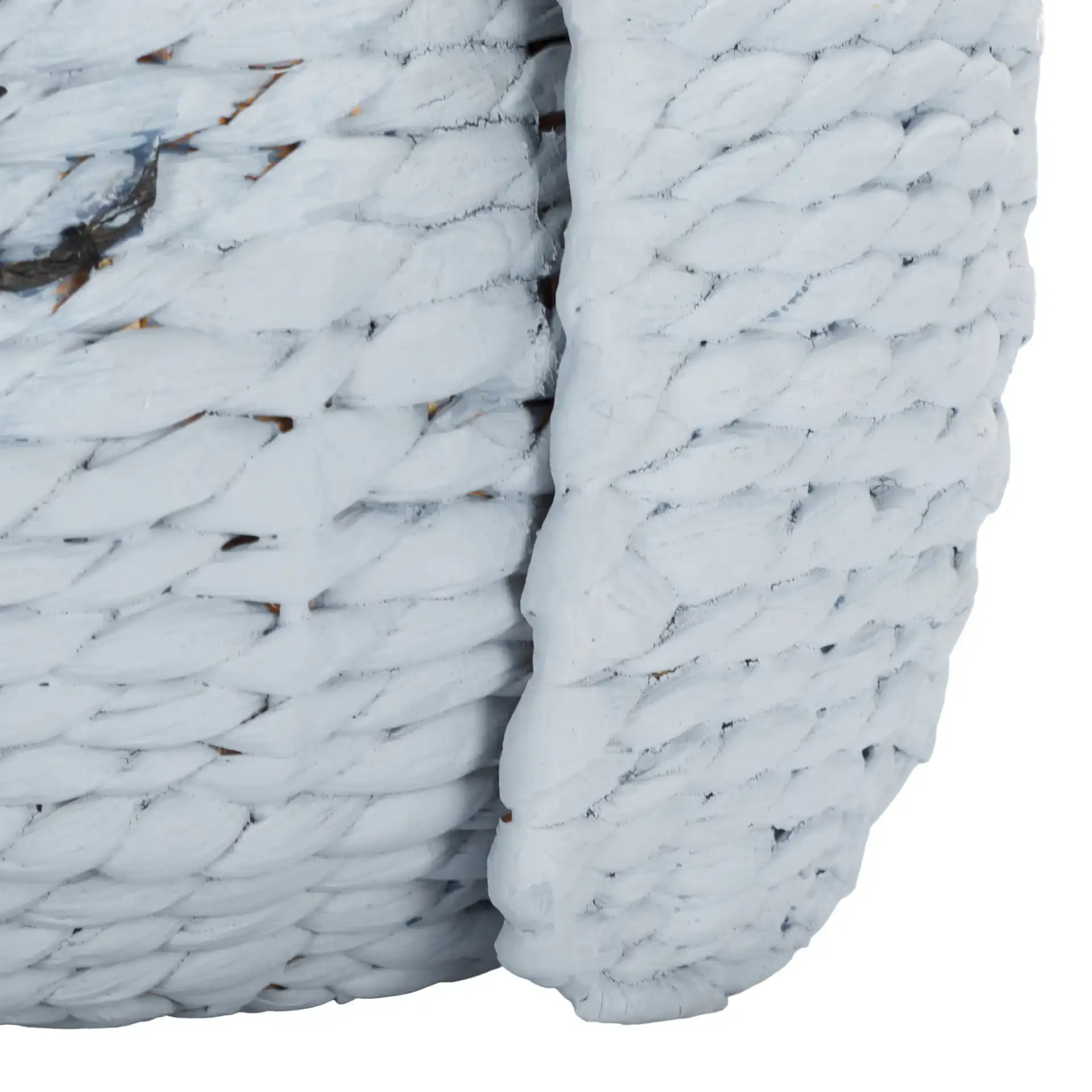 Sarin Basket in Gray, detail view